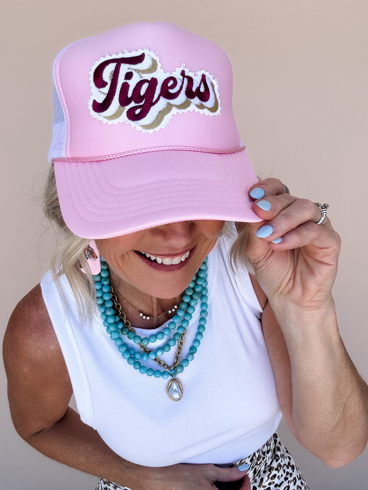 Tiger Spirit Pink Trucker