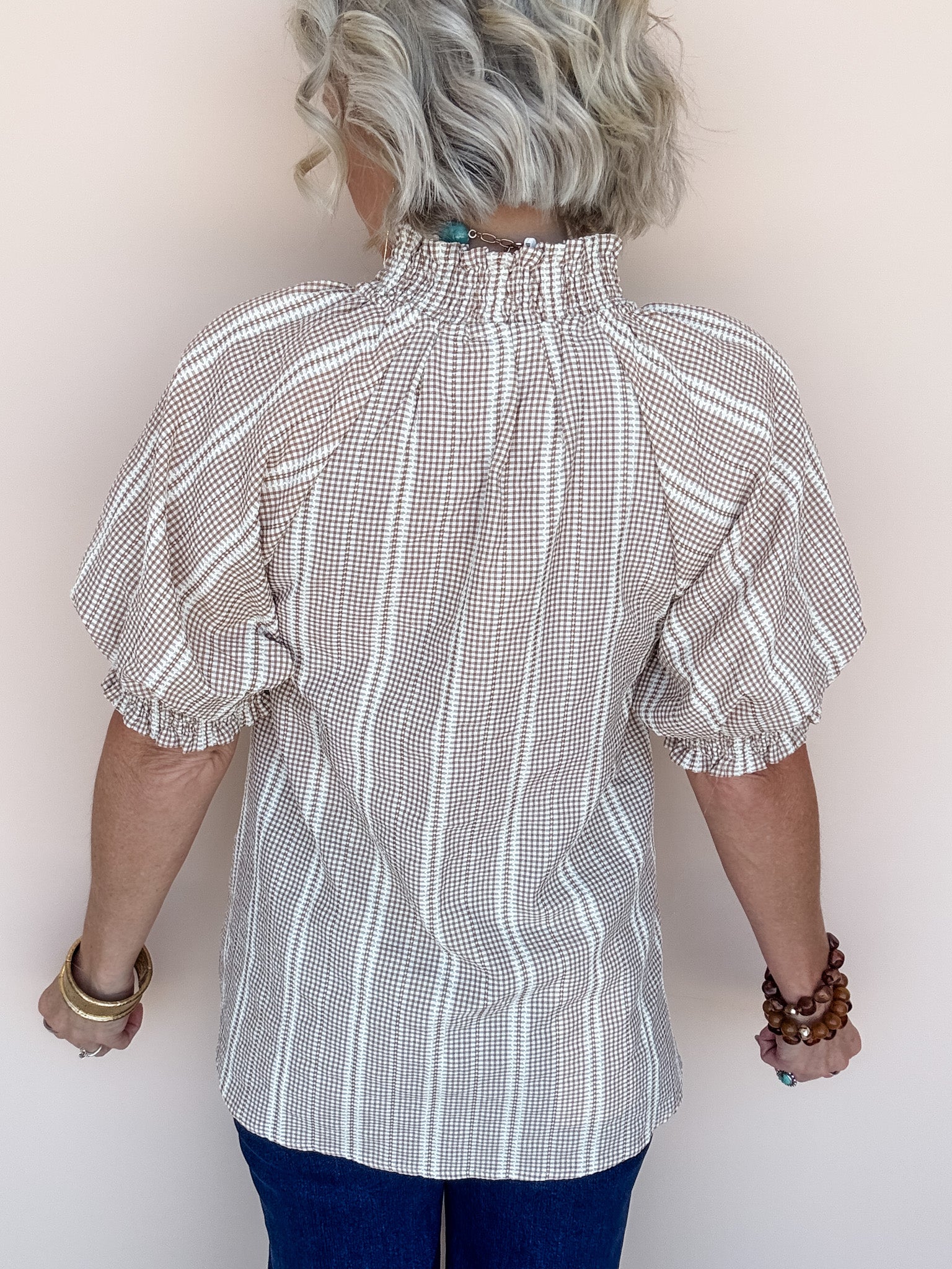 Dune Gingham Top