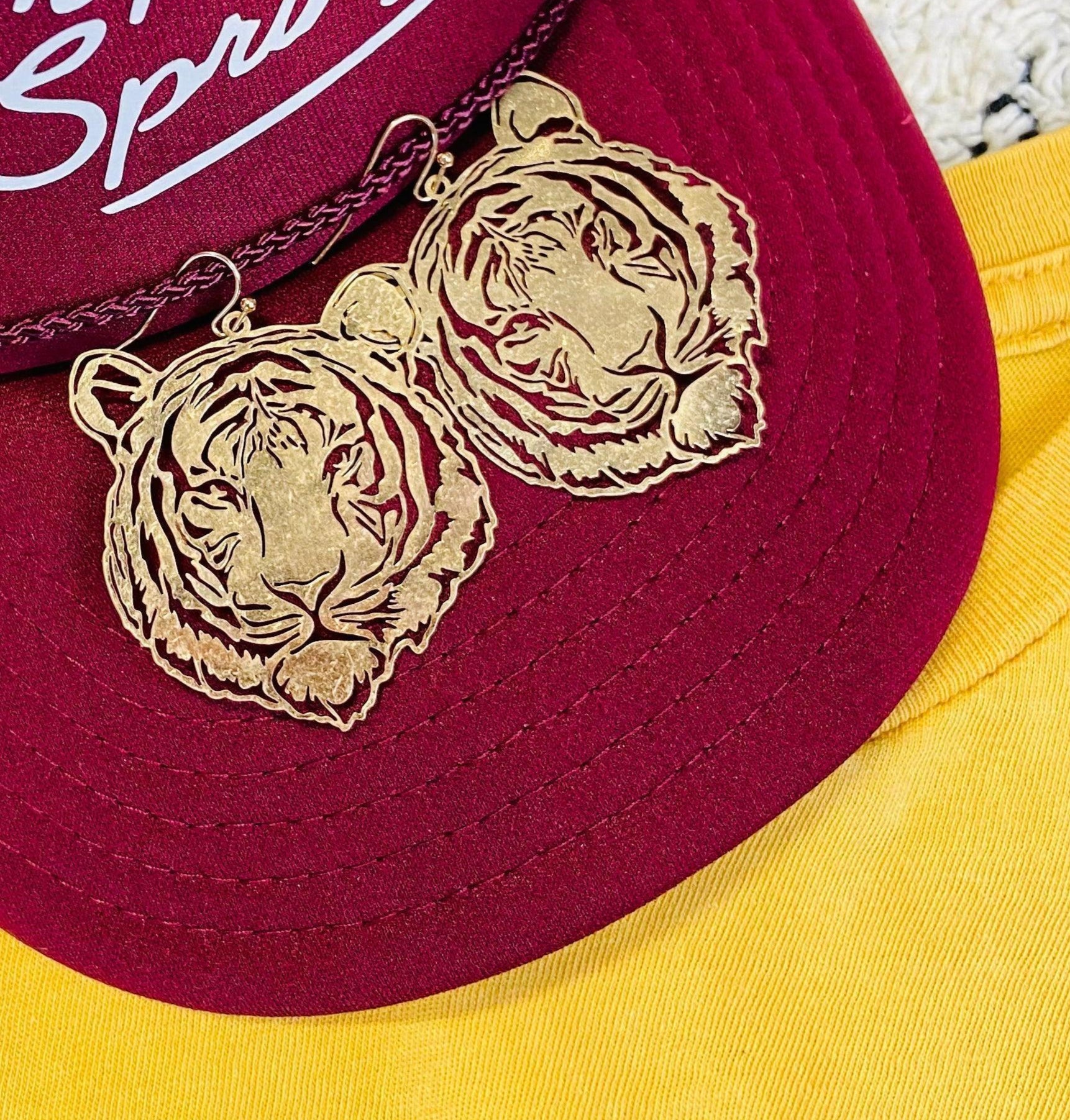 Go Get 'Em Tiger Earrings - Vintage Soul