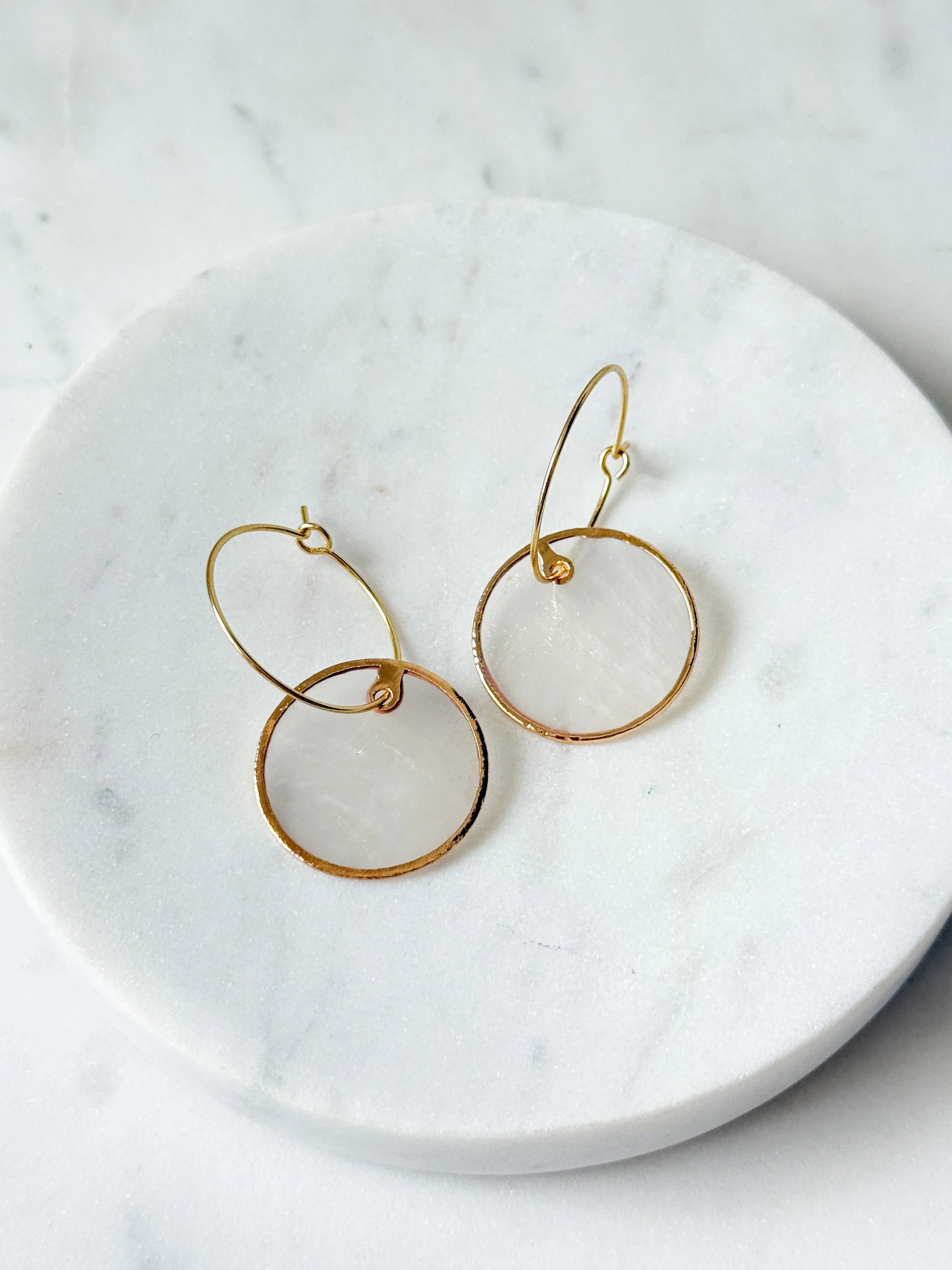 Intentions Capiz Earrings | Circle