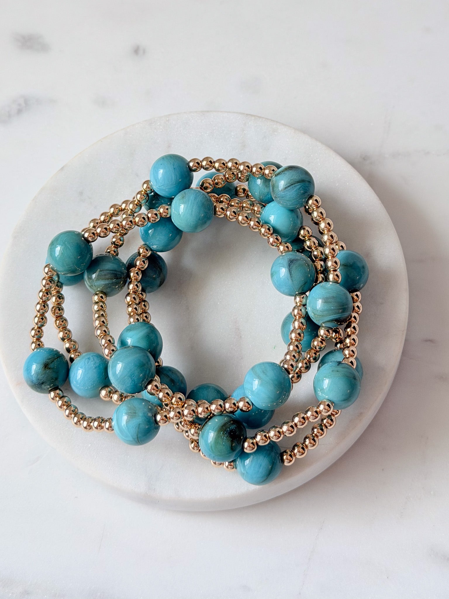 Seaglass Shore Bracelet Stack