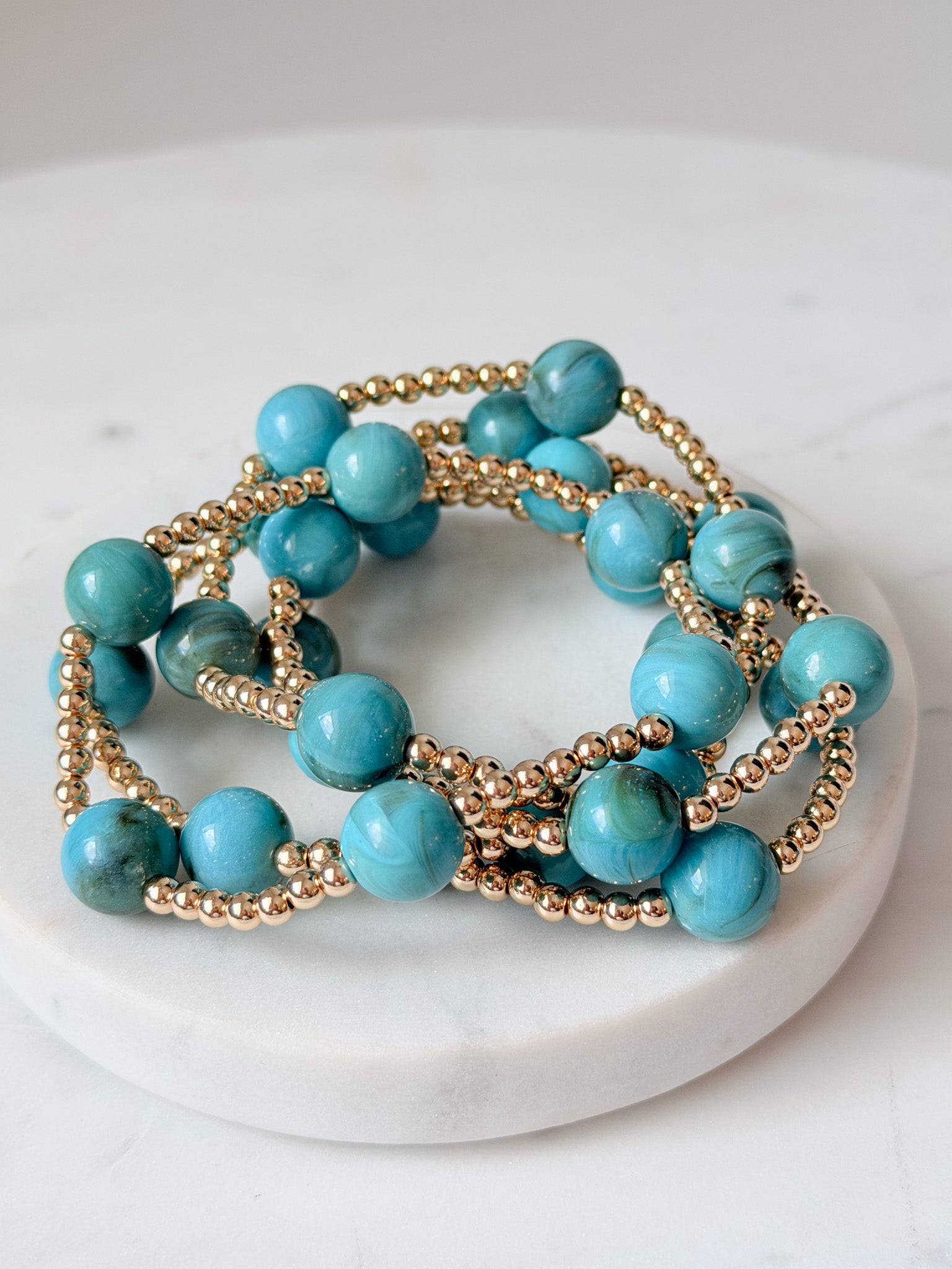 Seaglass Shore Bracelet Stack