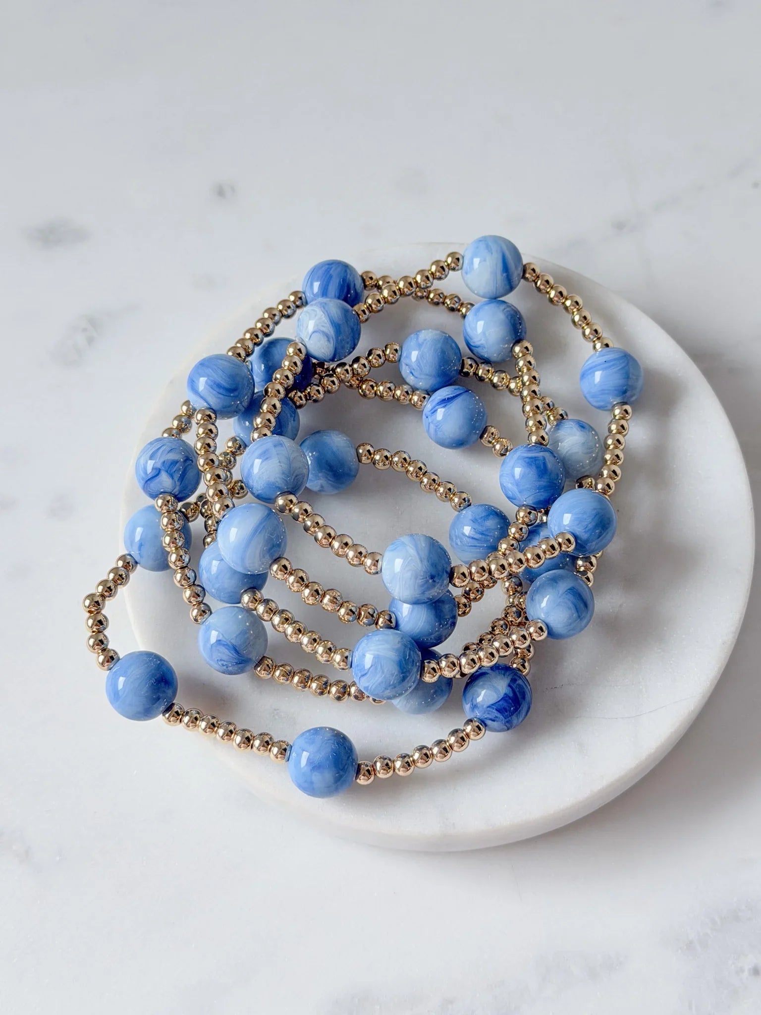 Marbled Sky Bracelet Stack