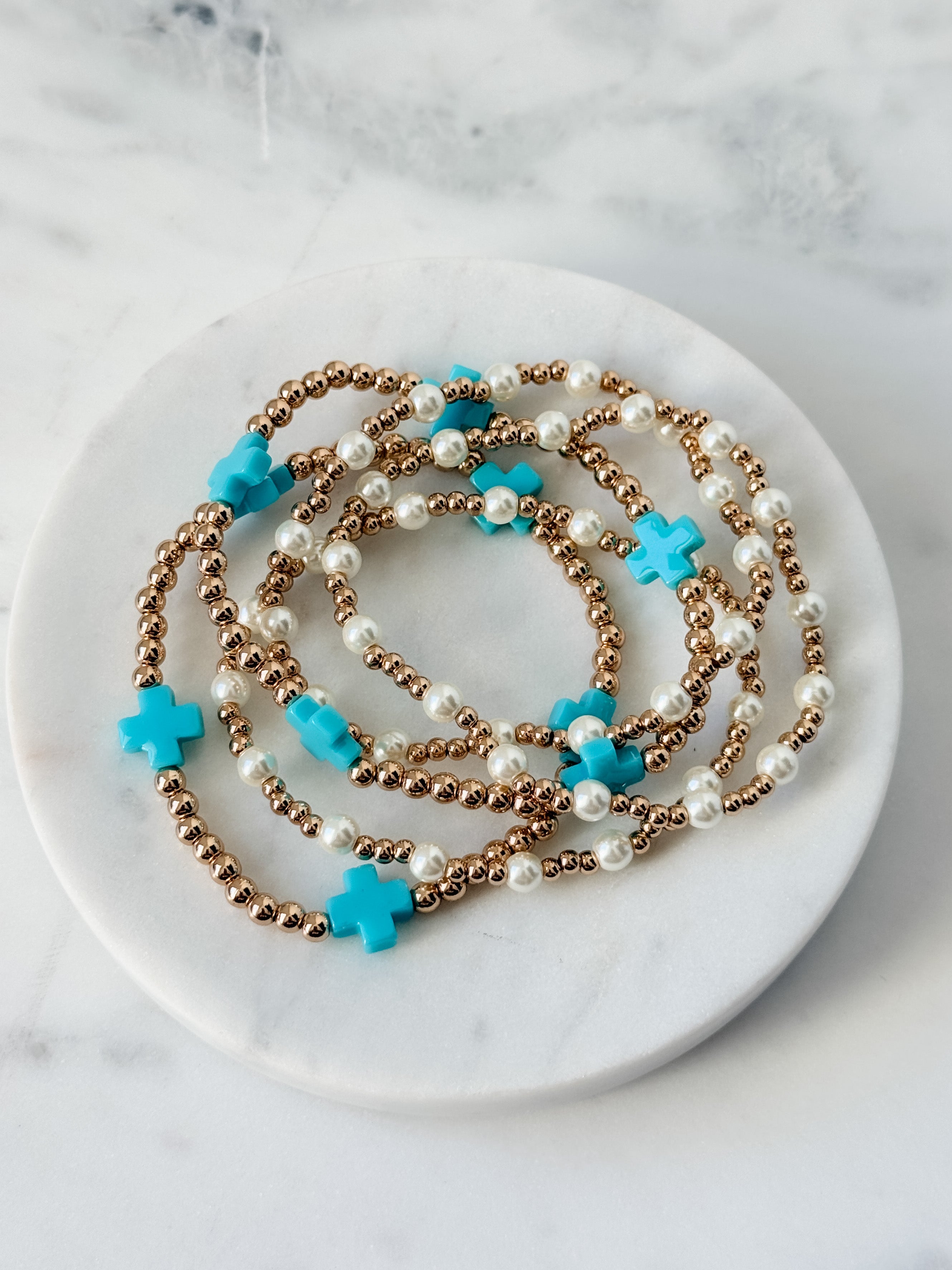 Turquoise Faith Bracelet Set