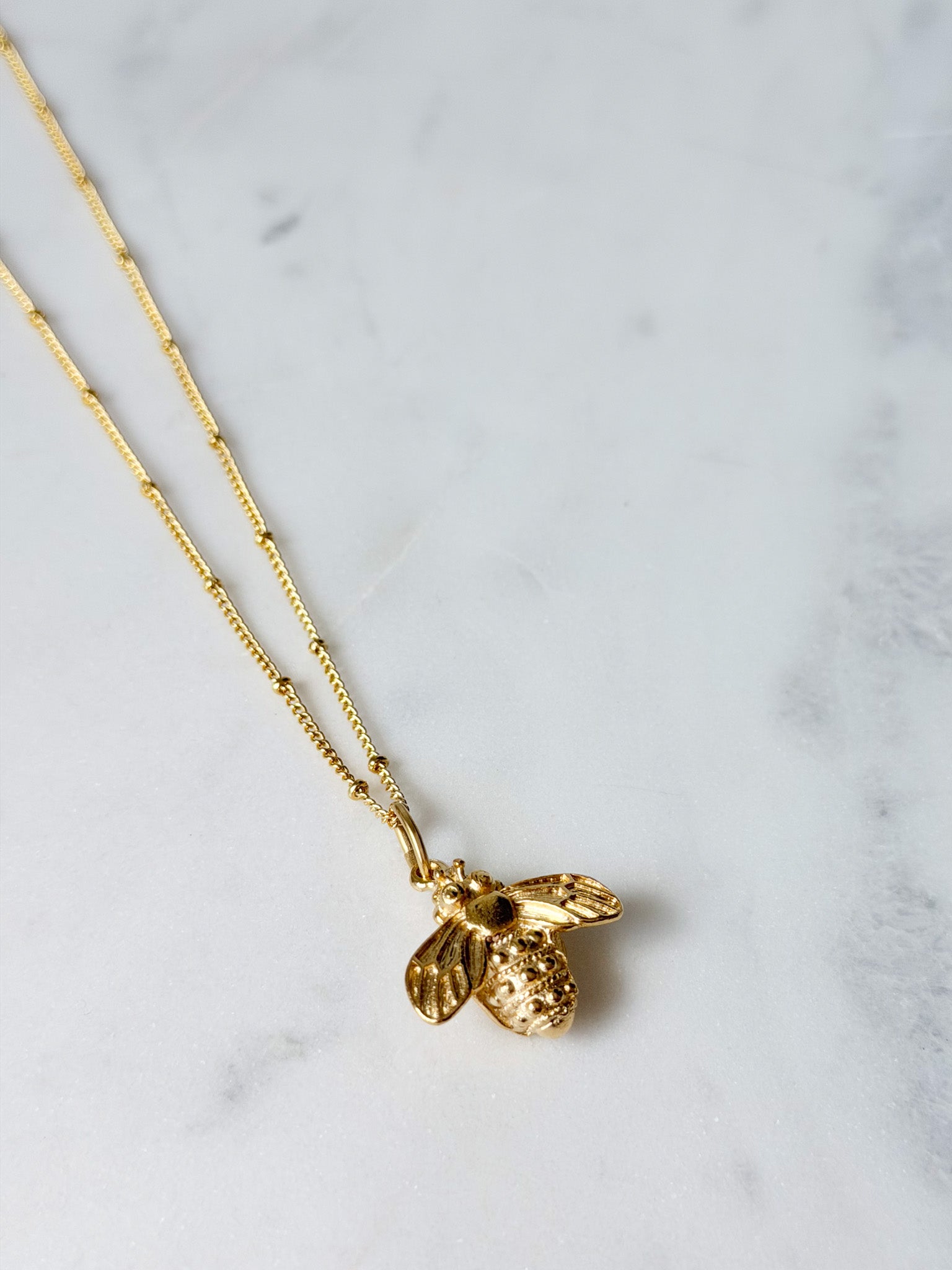 Dainty Honey Bee Necklace | Susan Shaw