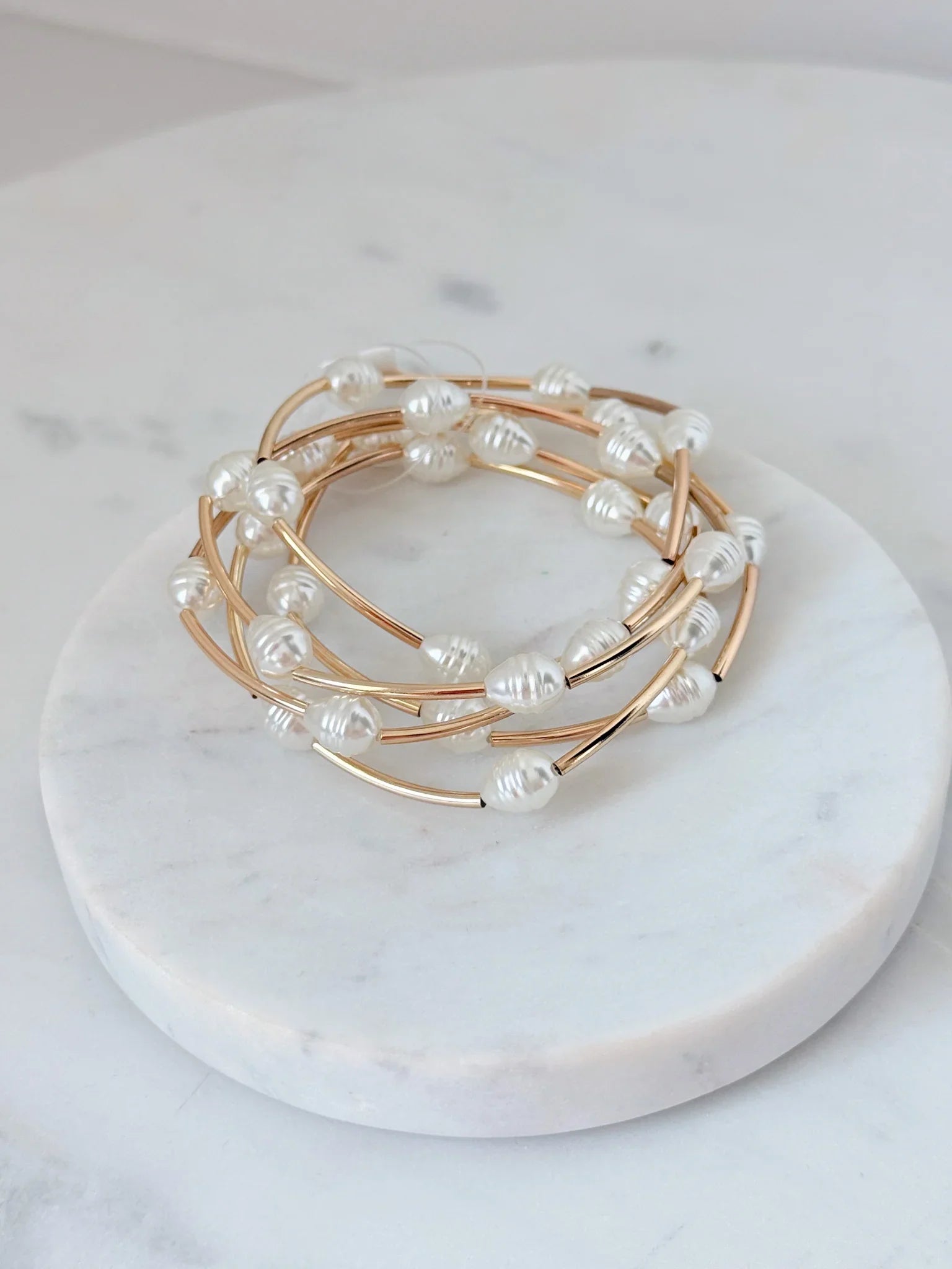 Pearl Path Bracelet Stack