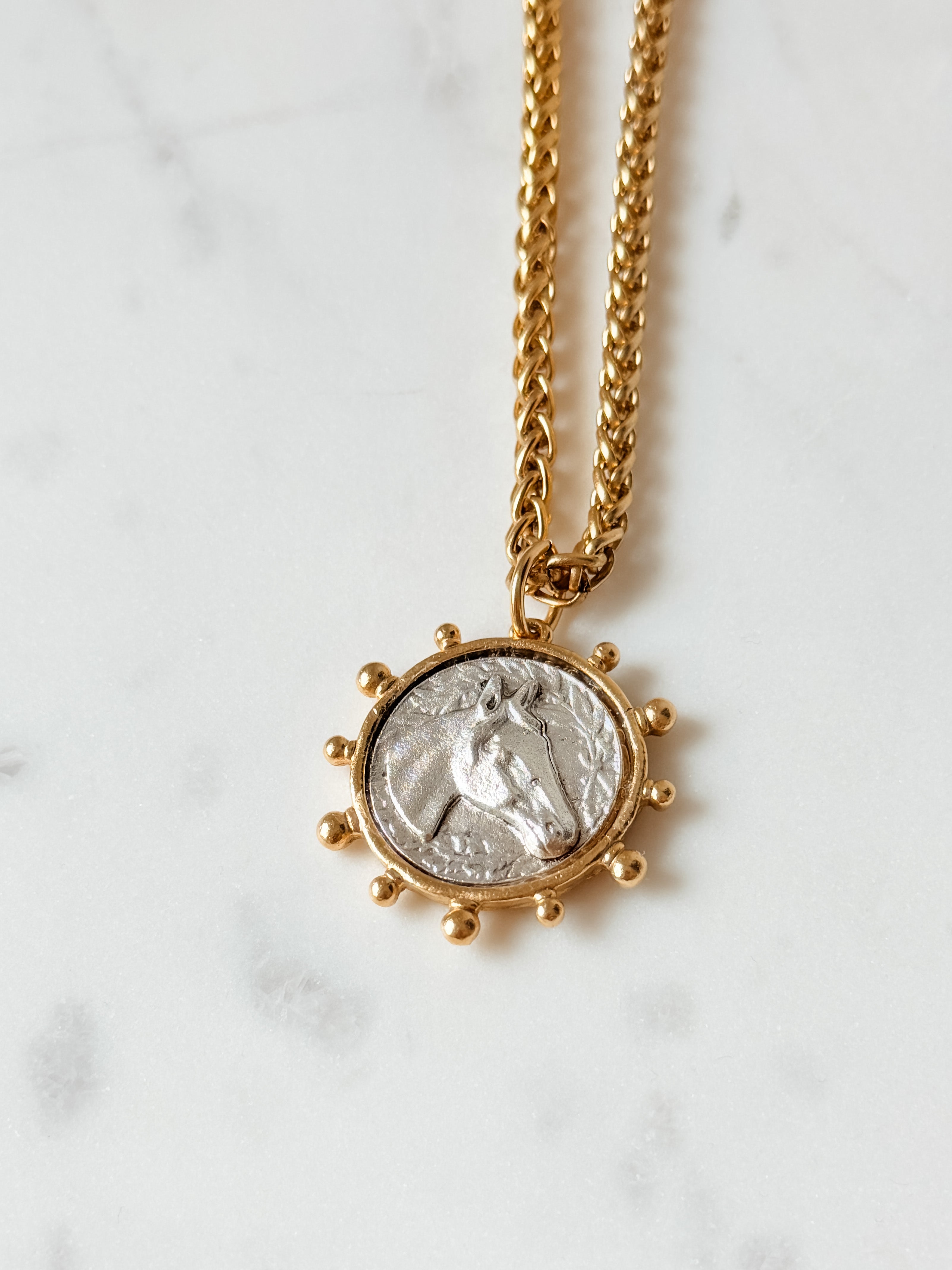 YOCHI | Heritage Equine Coin Necklace