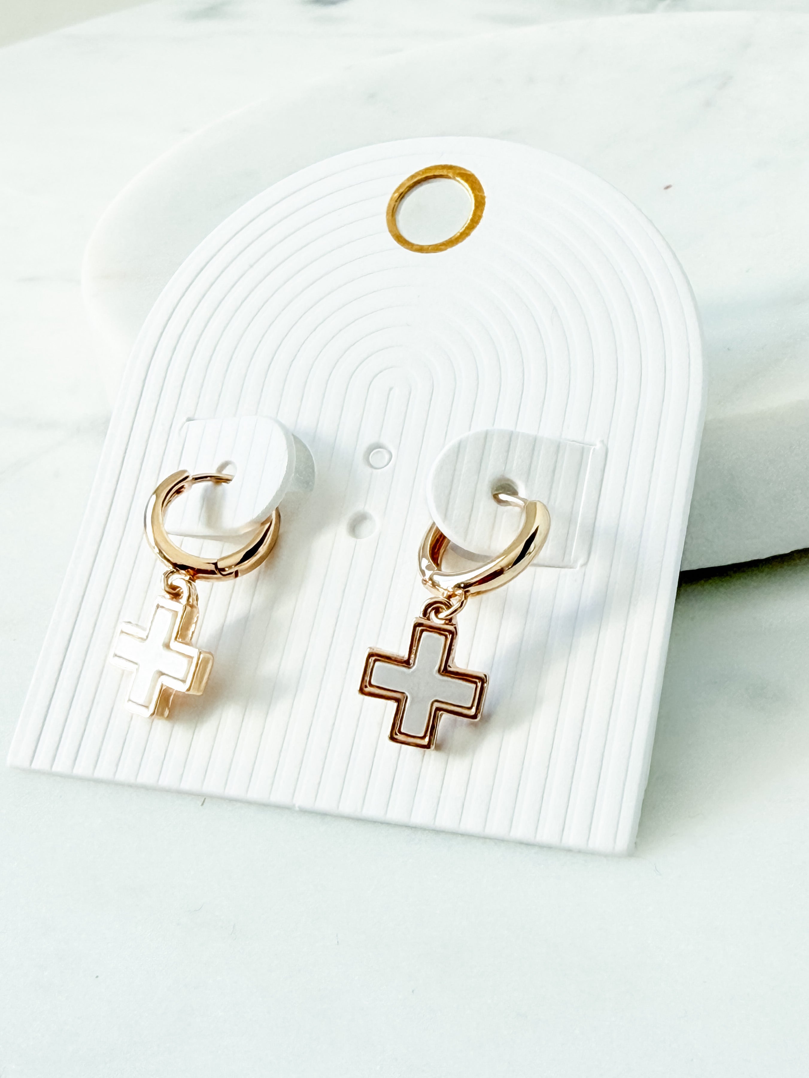 Crossroads Enamel Hoops