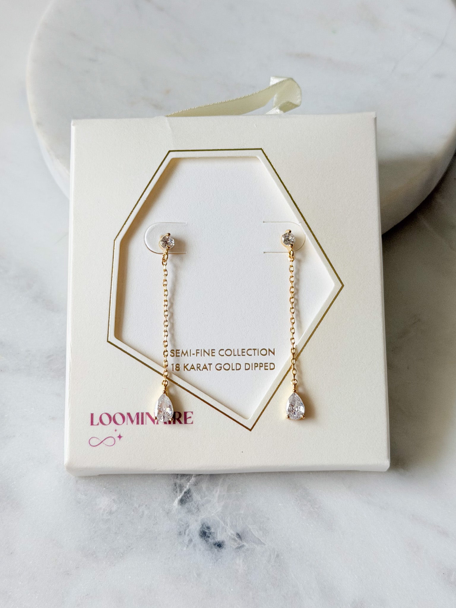 Starlight Drop Earrings | 18k Gold Dipped