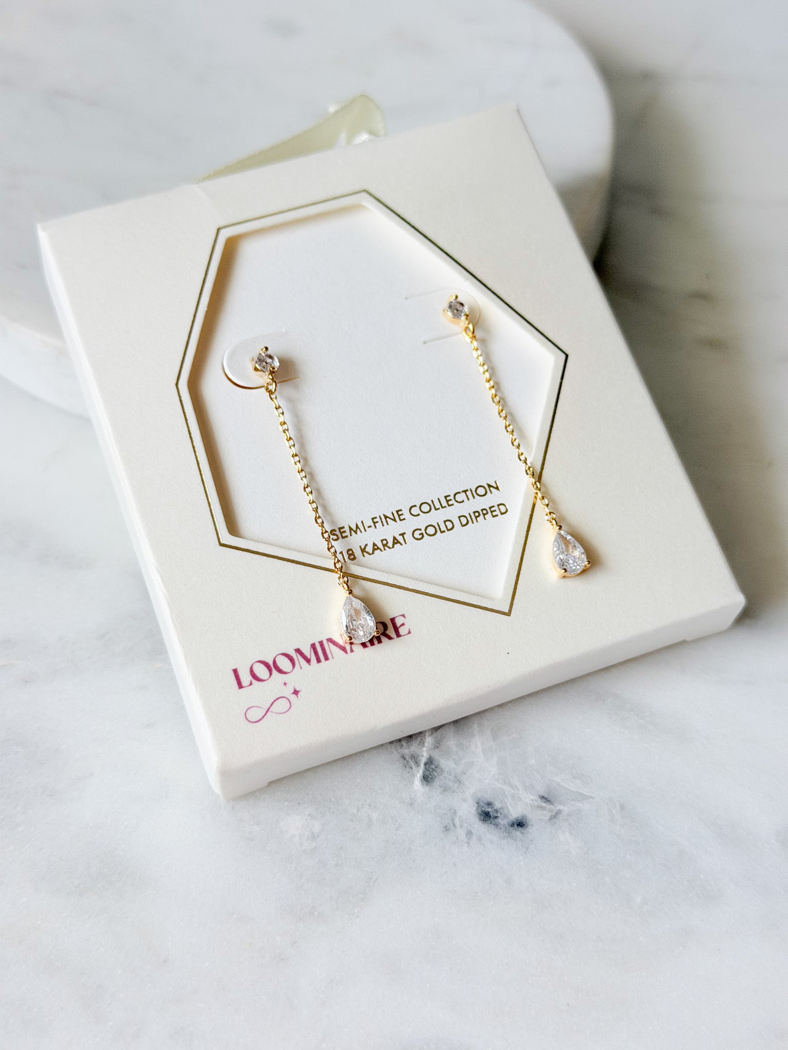 Starlight Drop Earrings | 18k Gold Dipped