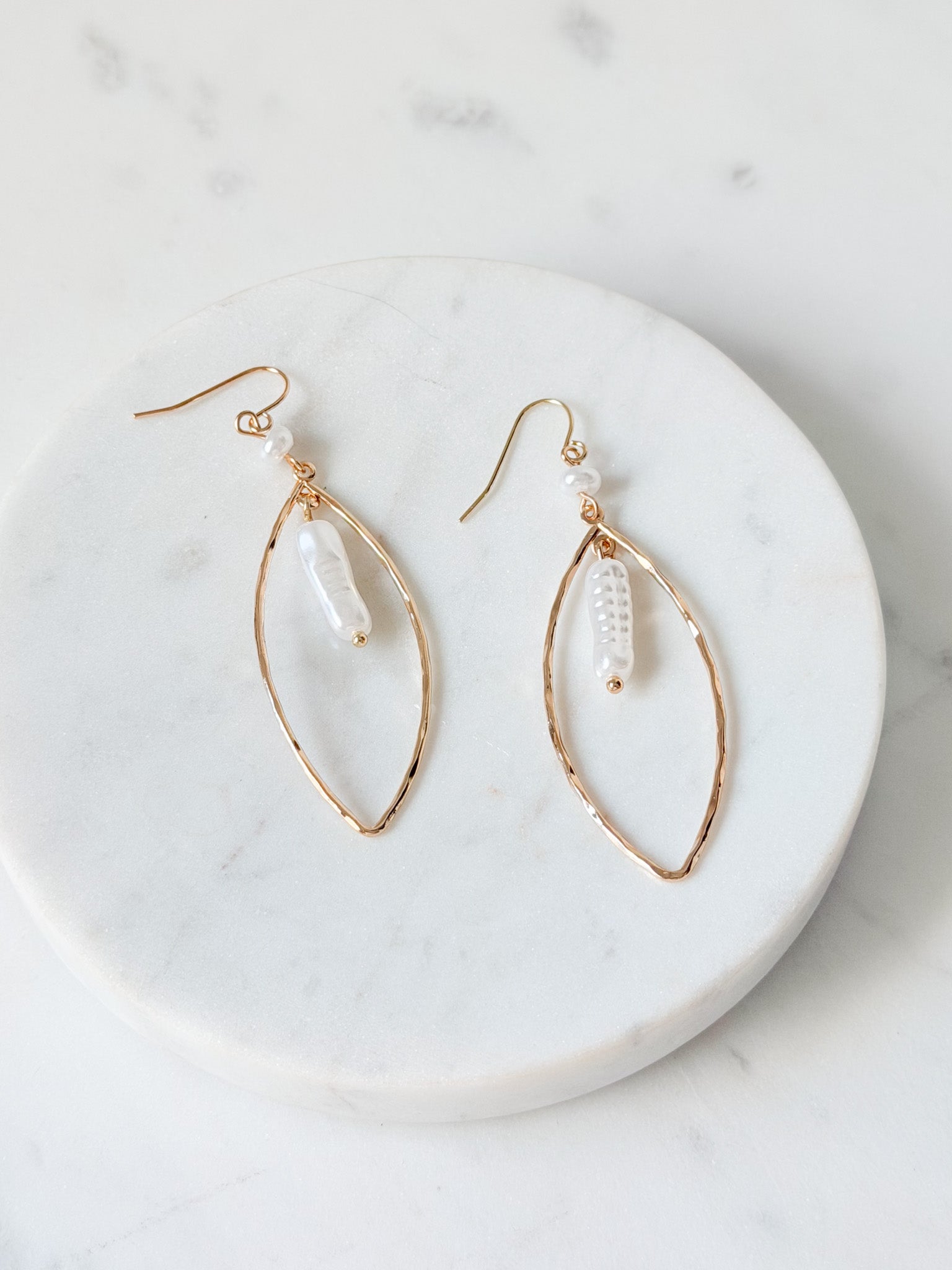 Seafoam Pearl Earrings