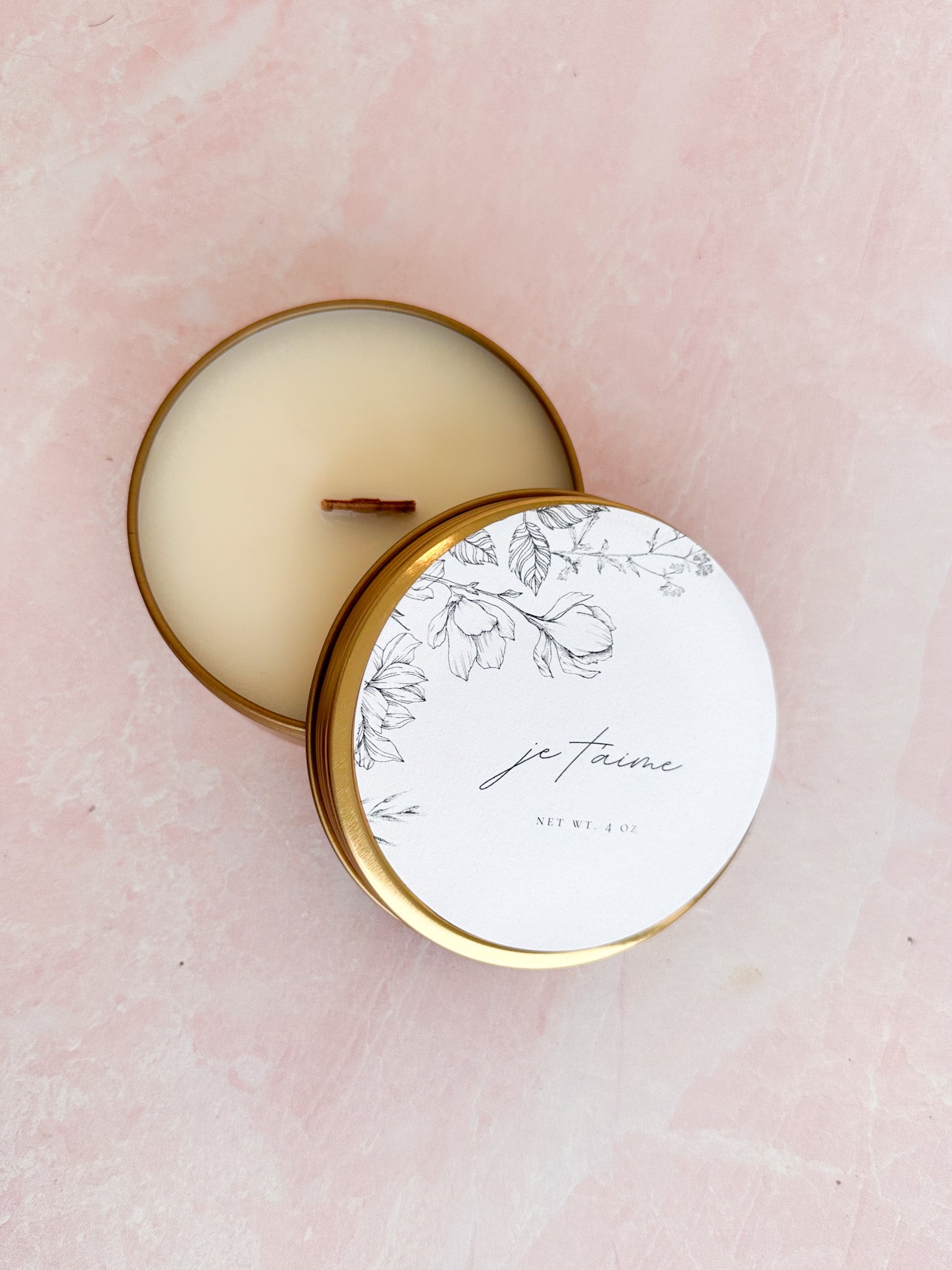 Golden Mini Travel Tin Candle