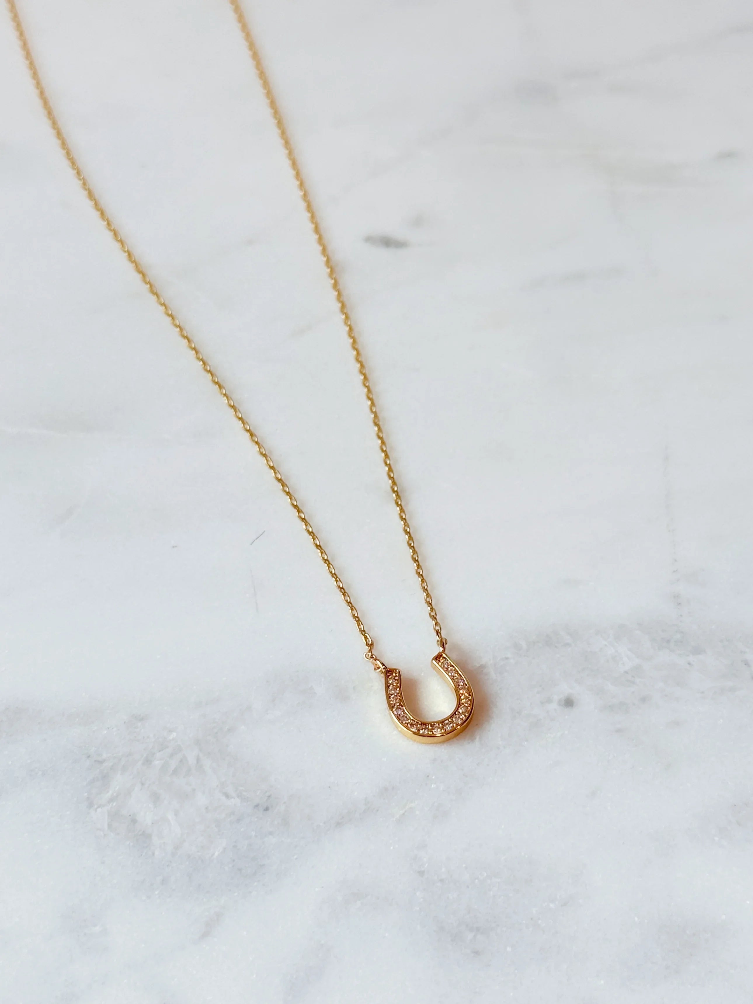 Golden Horseshoe Necklace
