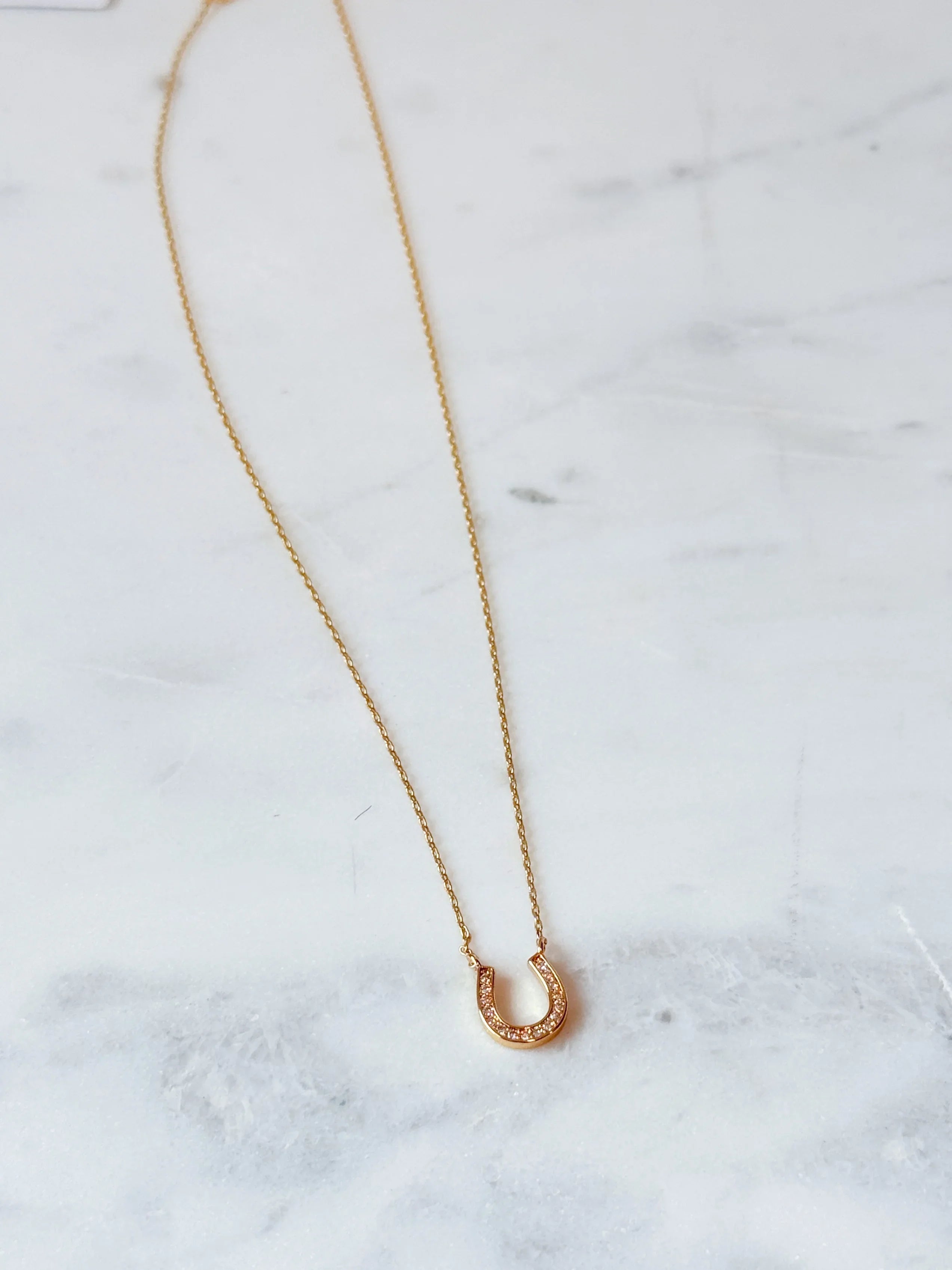 Golden Horseshoe Necklace