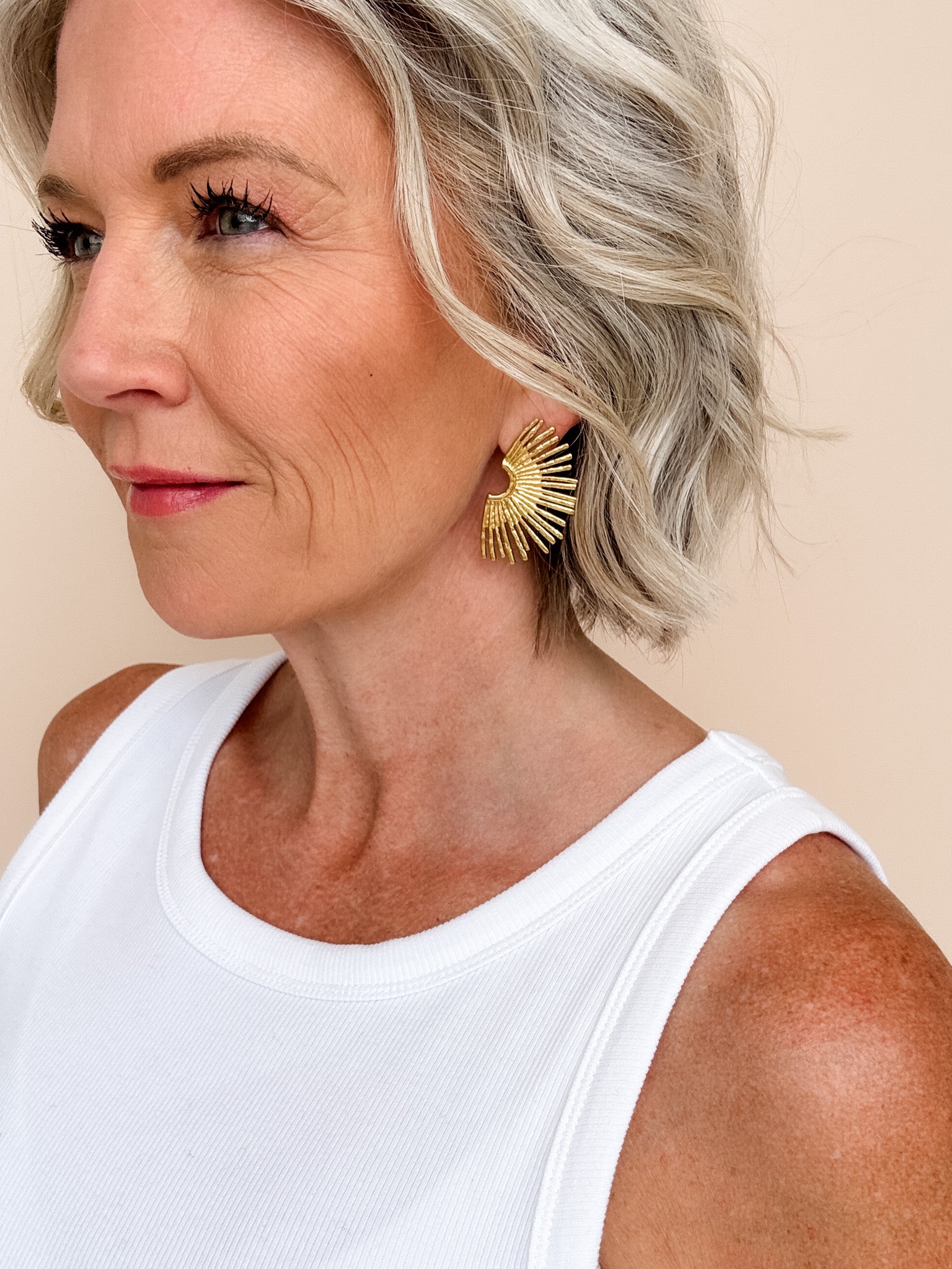 Sunburst Fan Earrings
