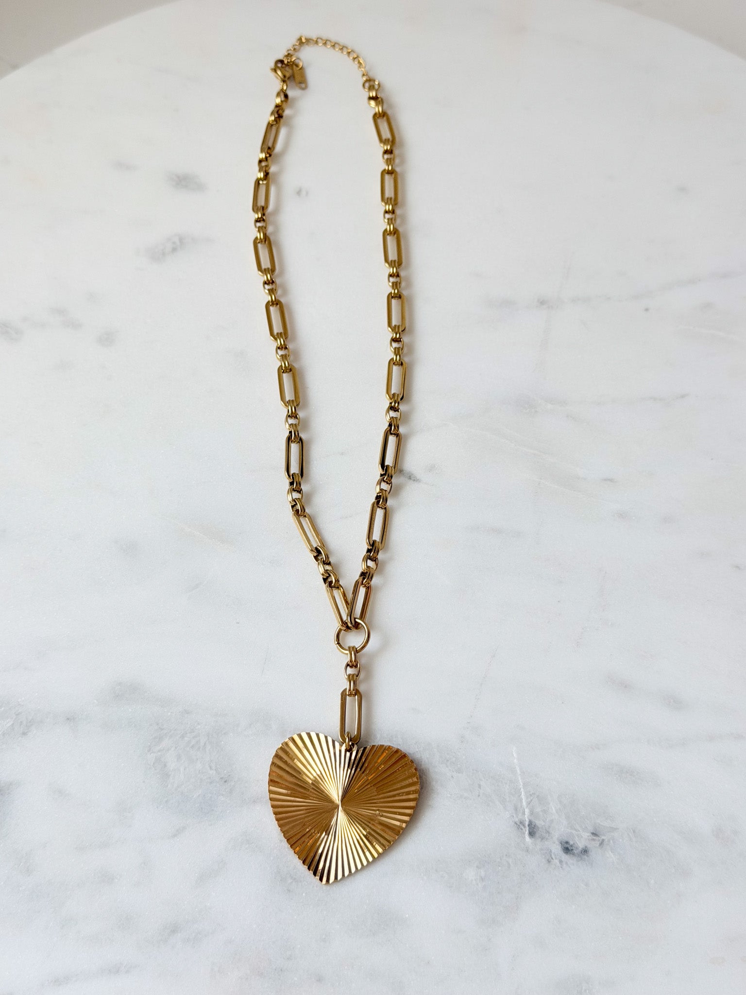 Radiant Heart Necklace | 18k Plated