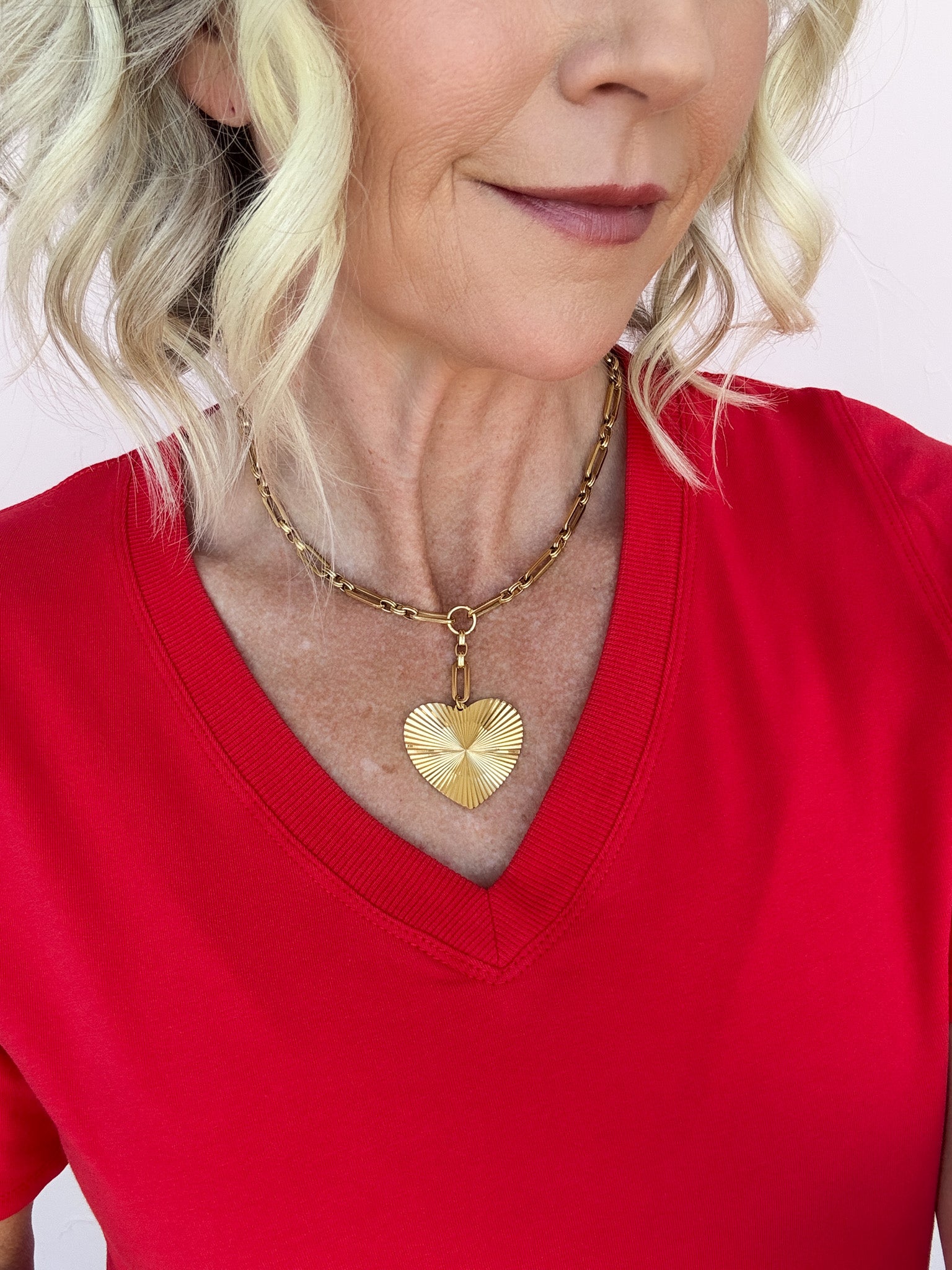 Radiant Heart Necklace | 18k Plated