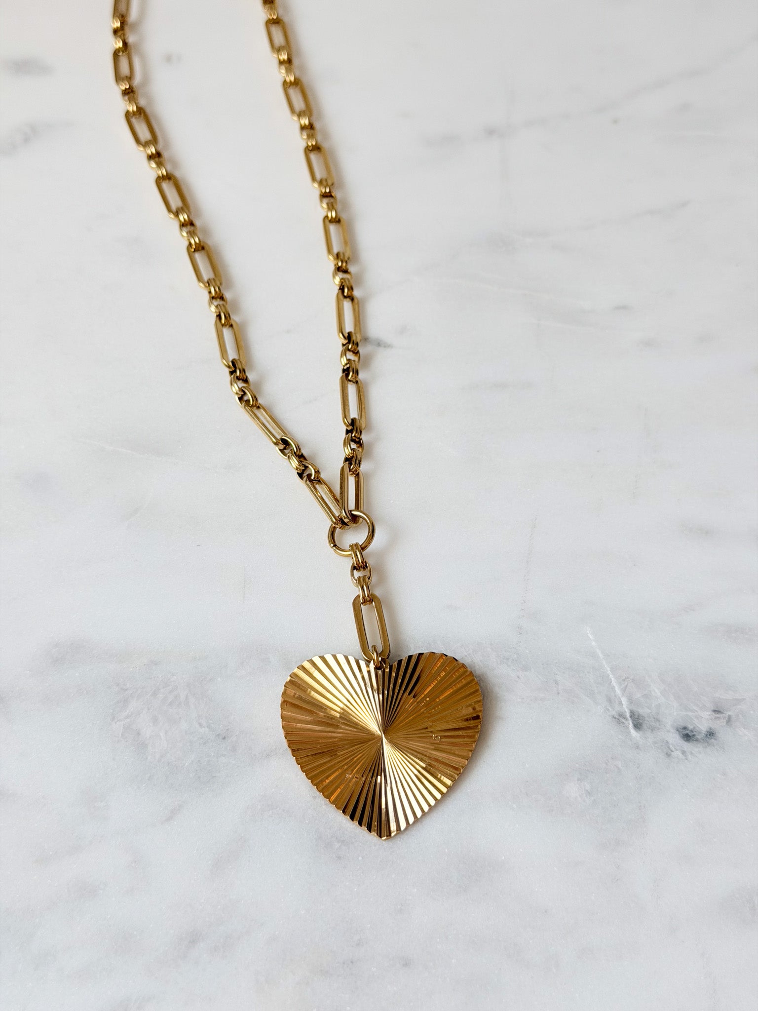 Radiant Heart Necklace | 18k Plated