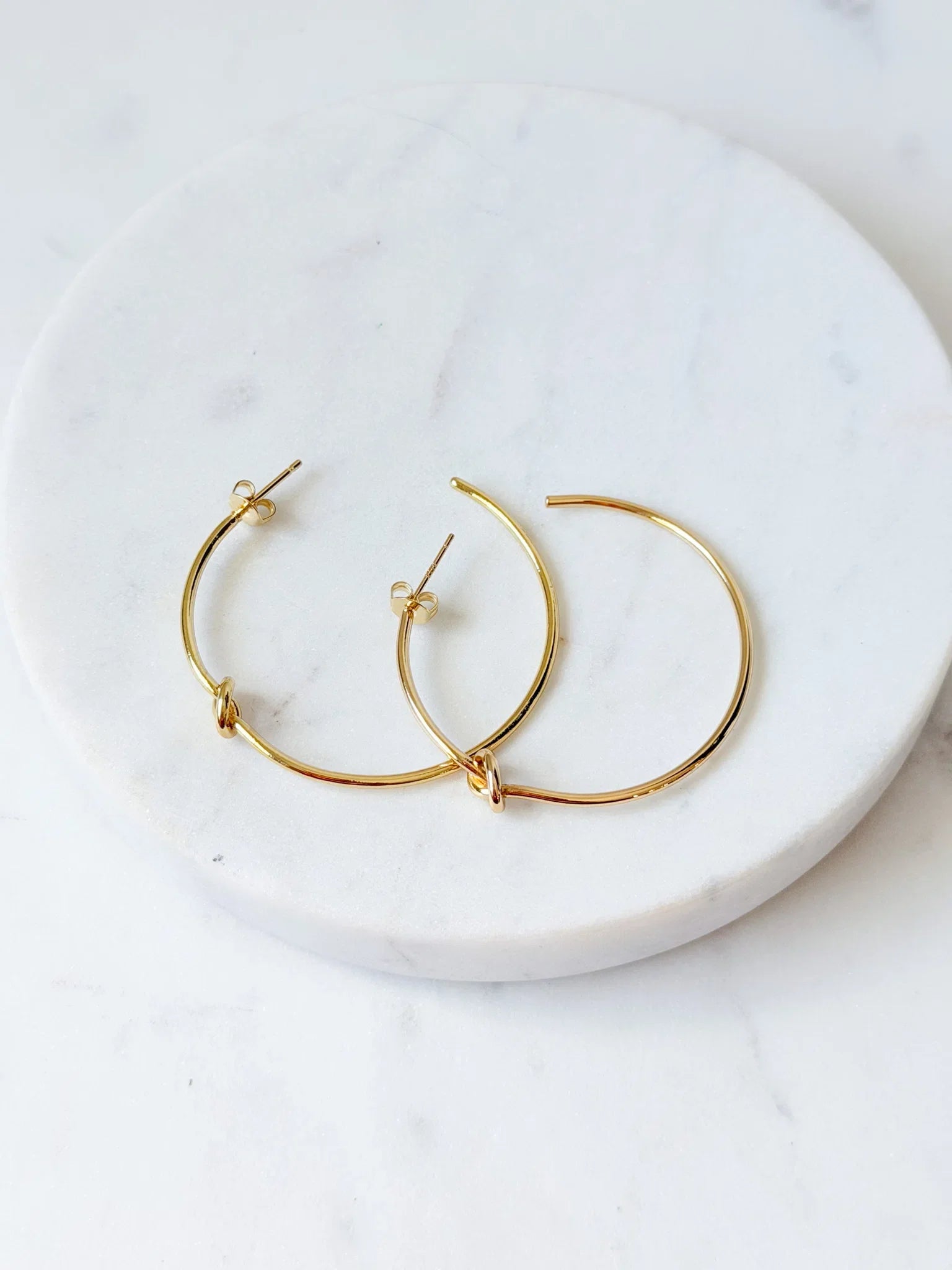 Knotted Earrings | 18K Plated