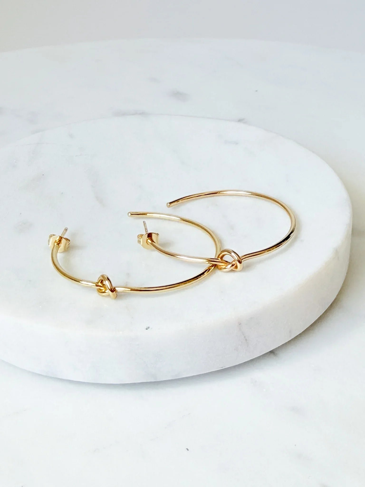 Knotted Earrings | 18K Plated