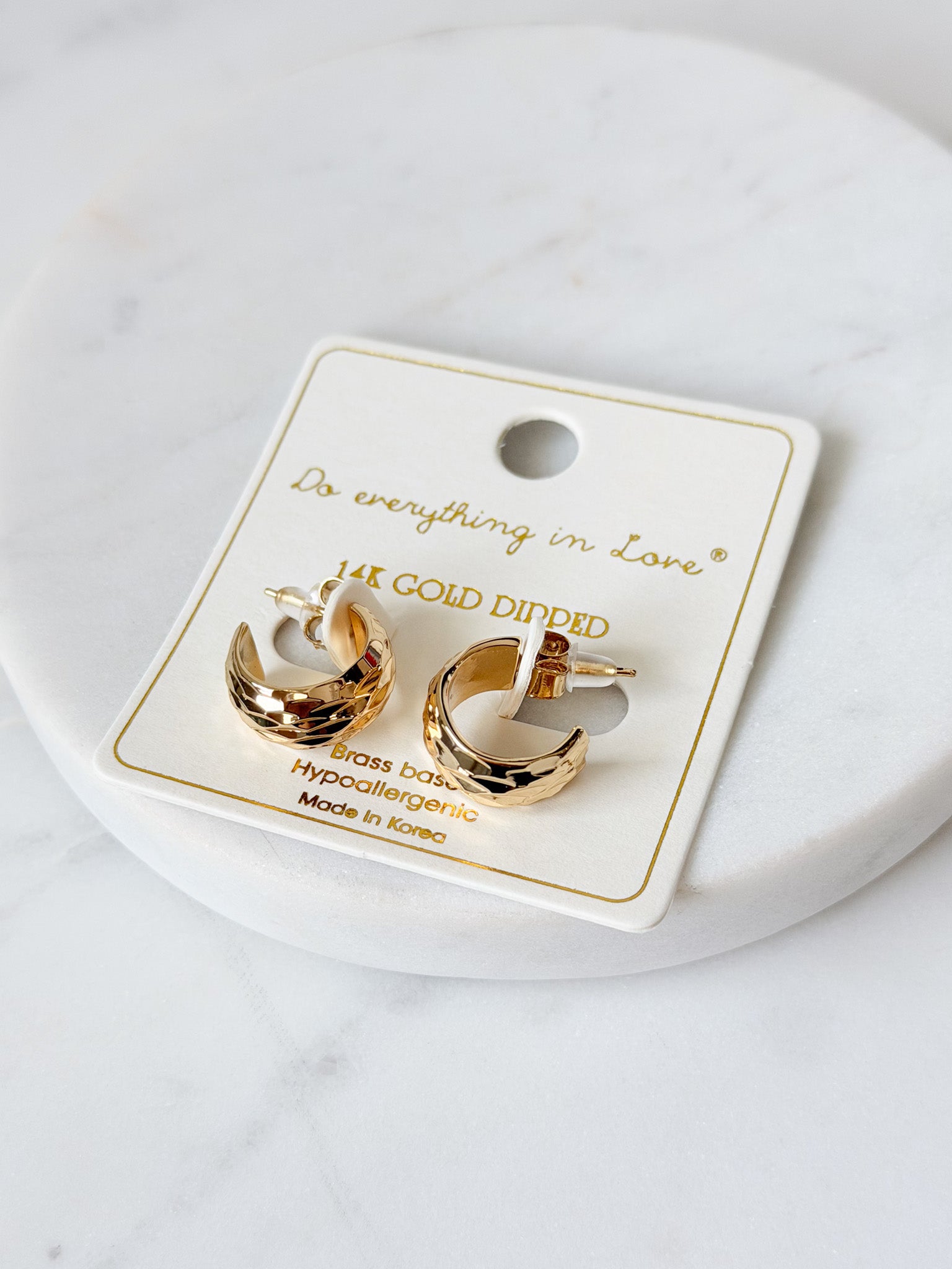 Make Waves Studs | Gold