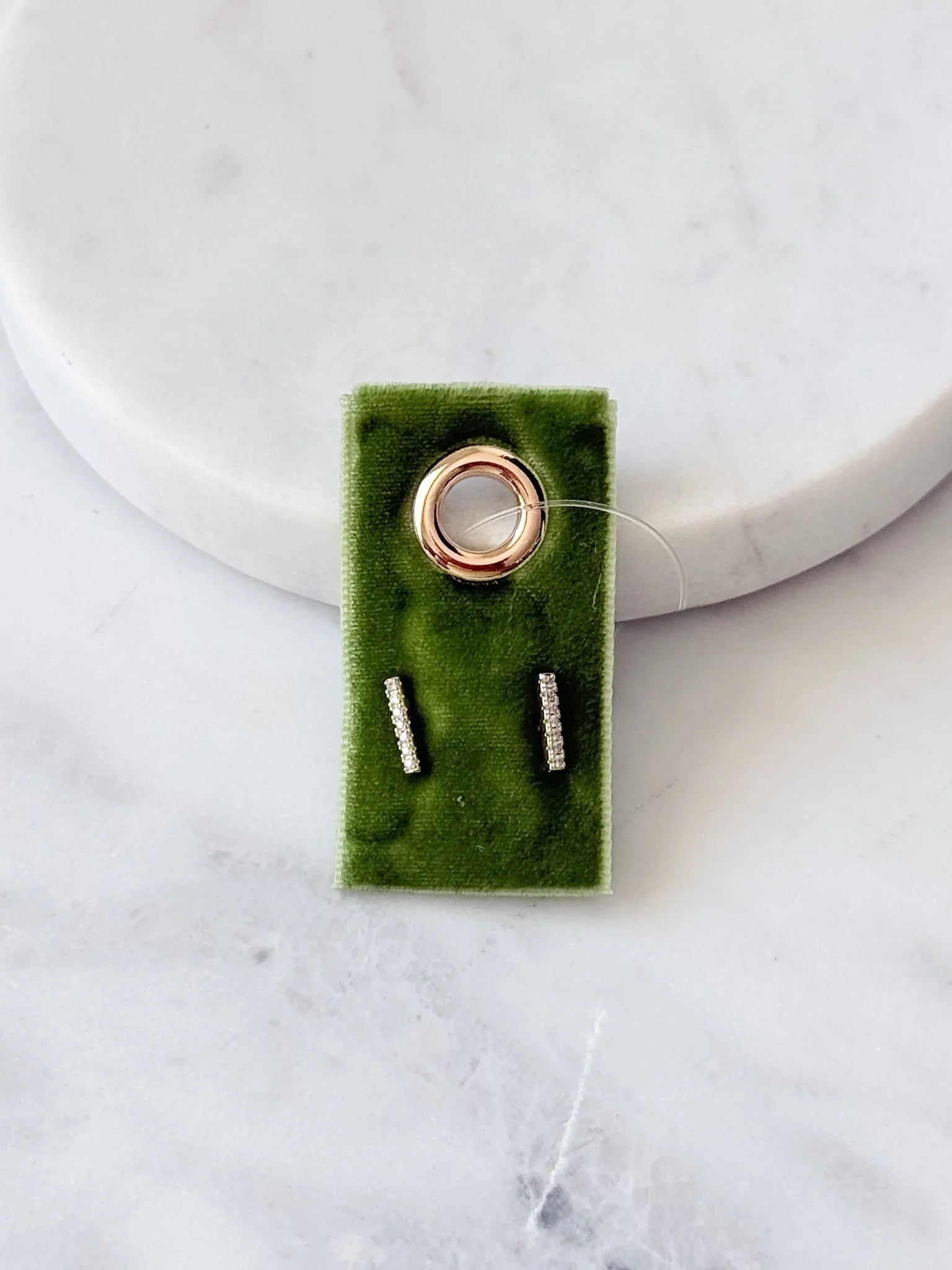 Golden Line Studs | 18K Plated