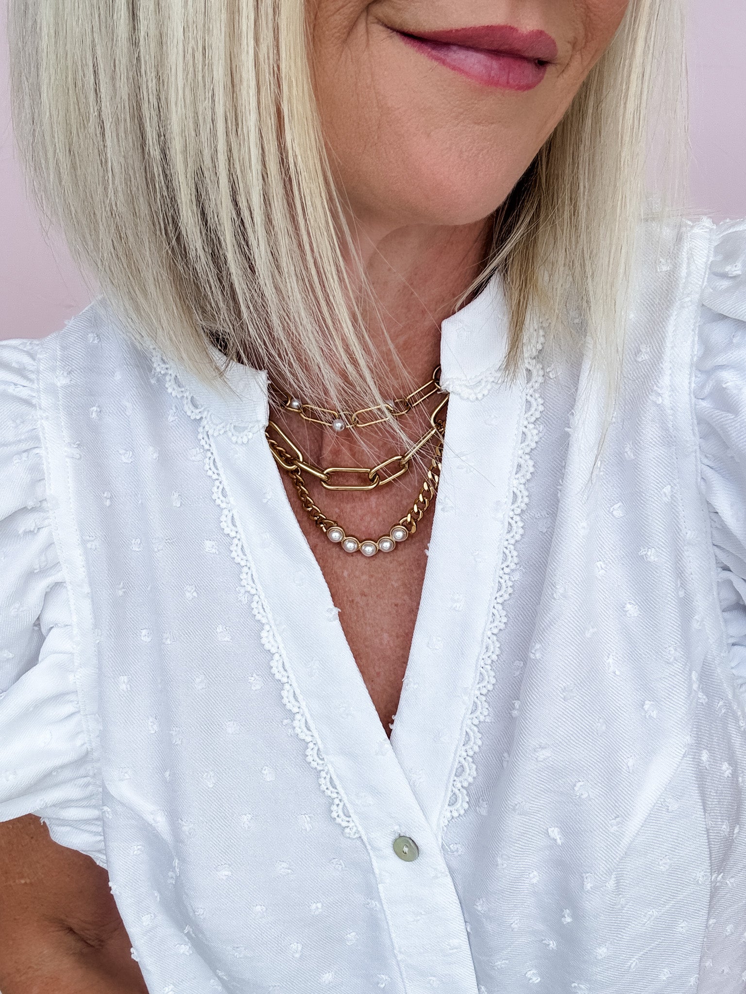 Golden Link Statement Necklace | 18k Plated