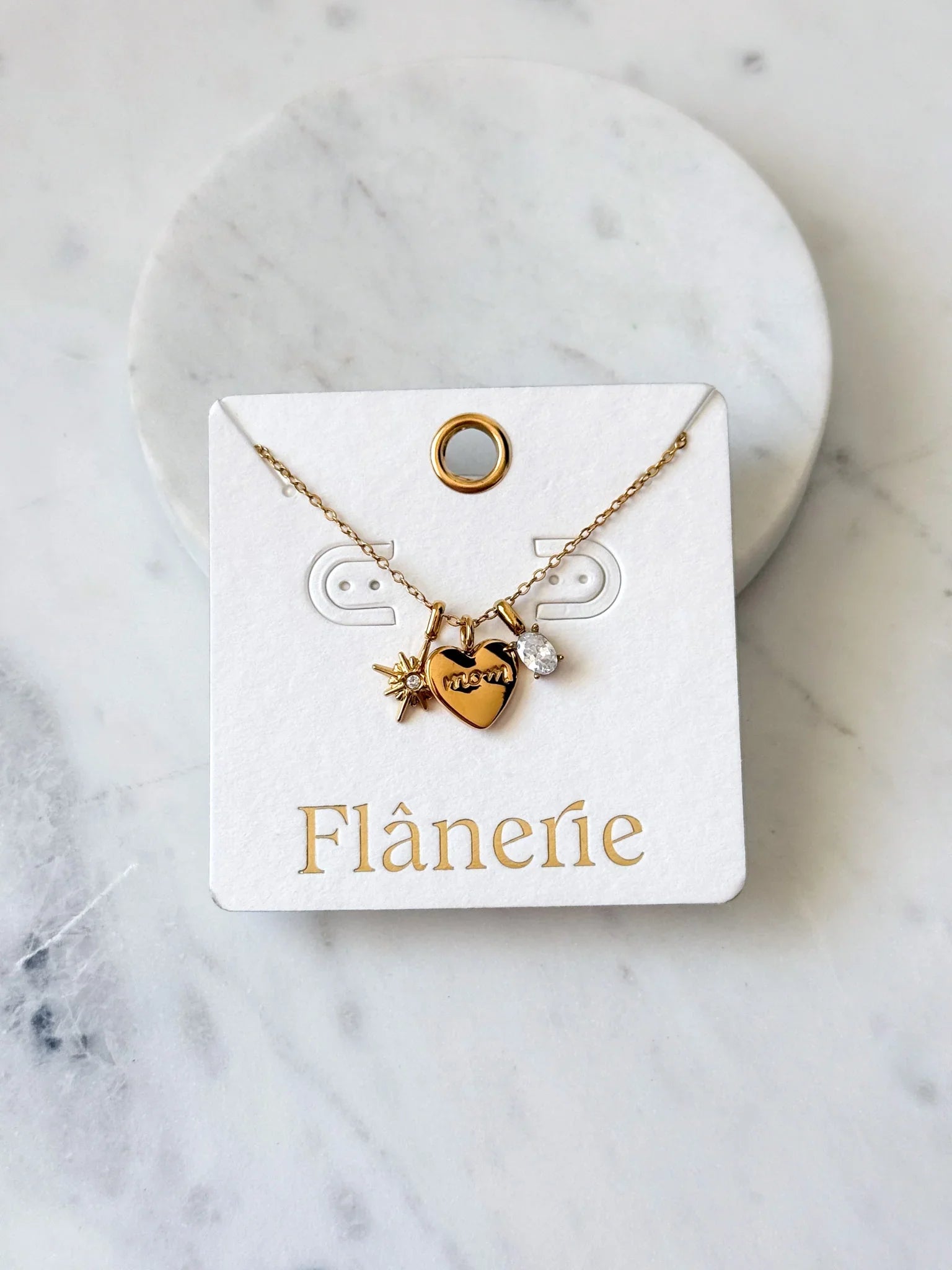 Heart of Mom Necklace | 18K Plated