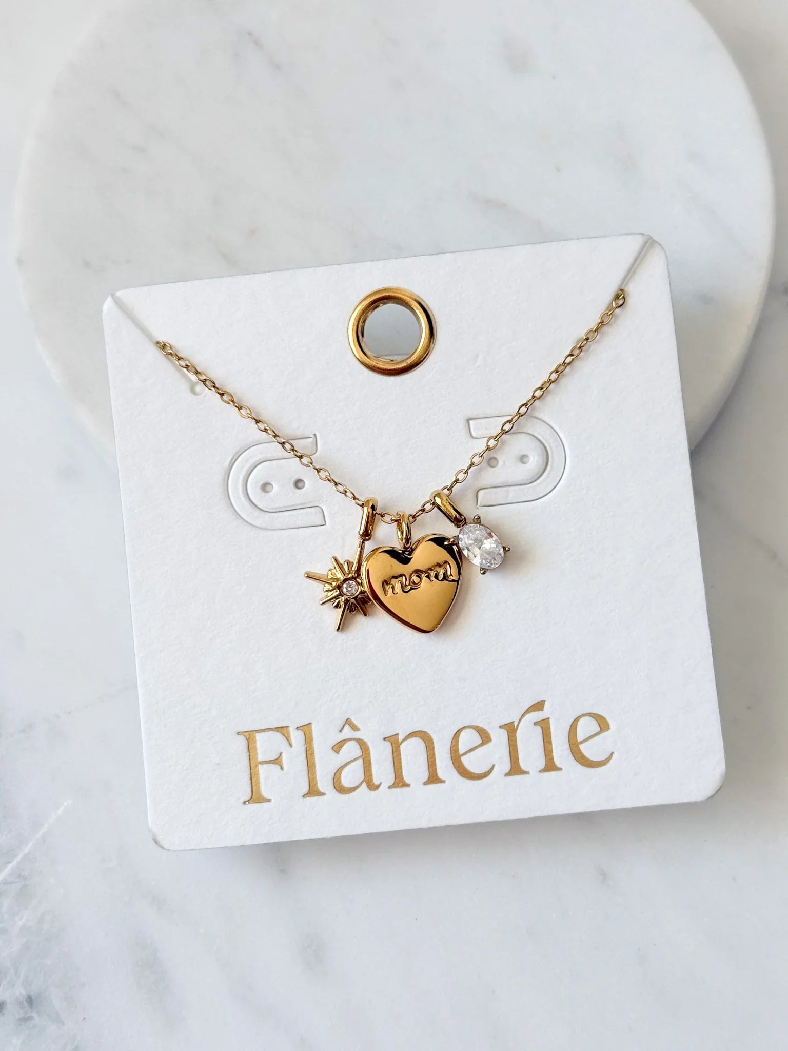 Heart of Mom Necklace | 18K Plated