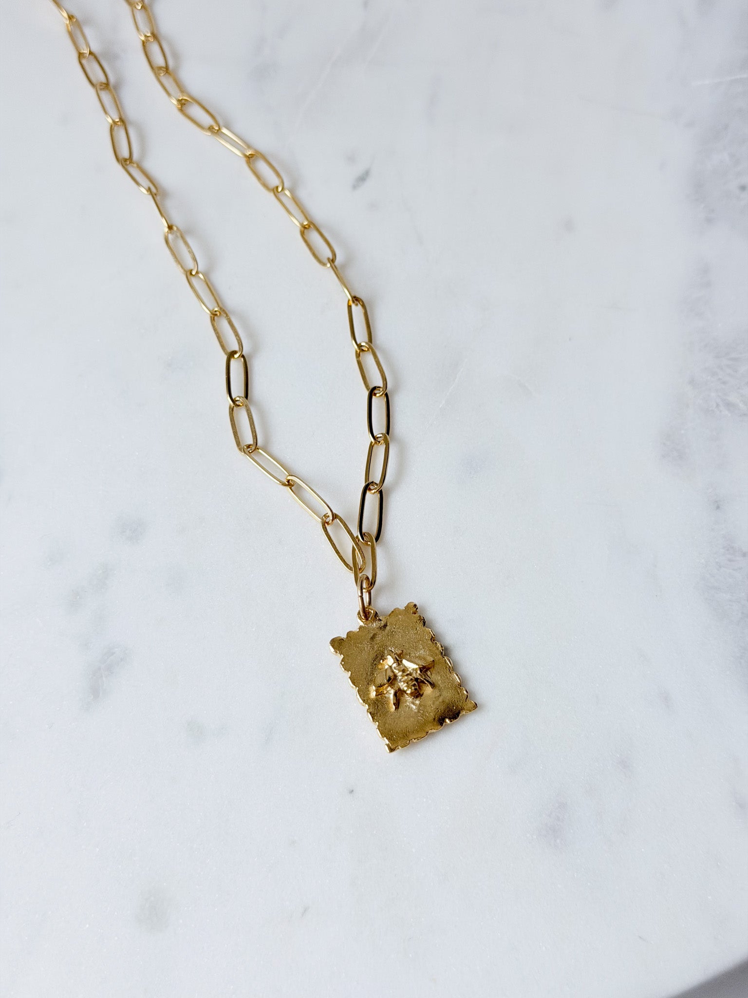 Honeybee Stamp Necklace | Susan Shaw