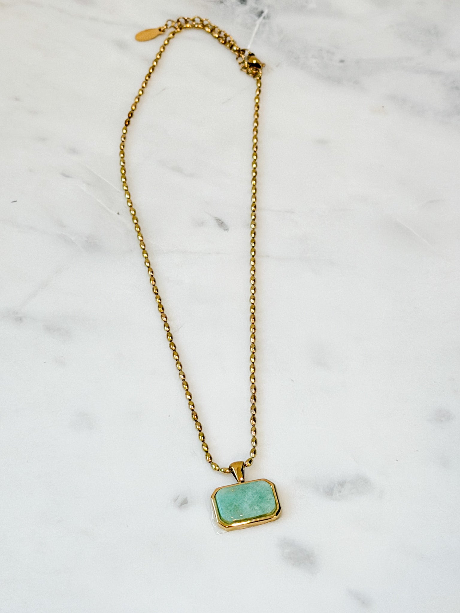 Jade Bezel Necklace