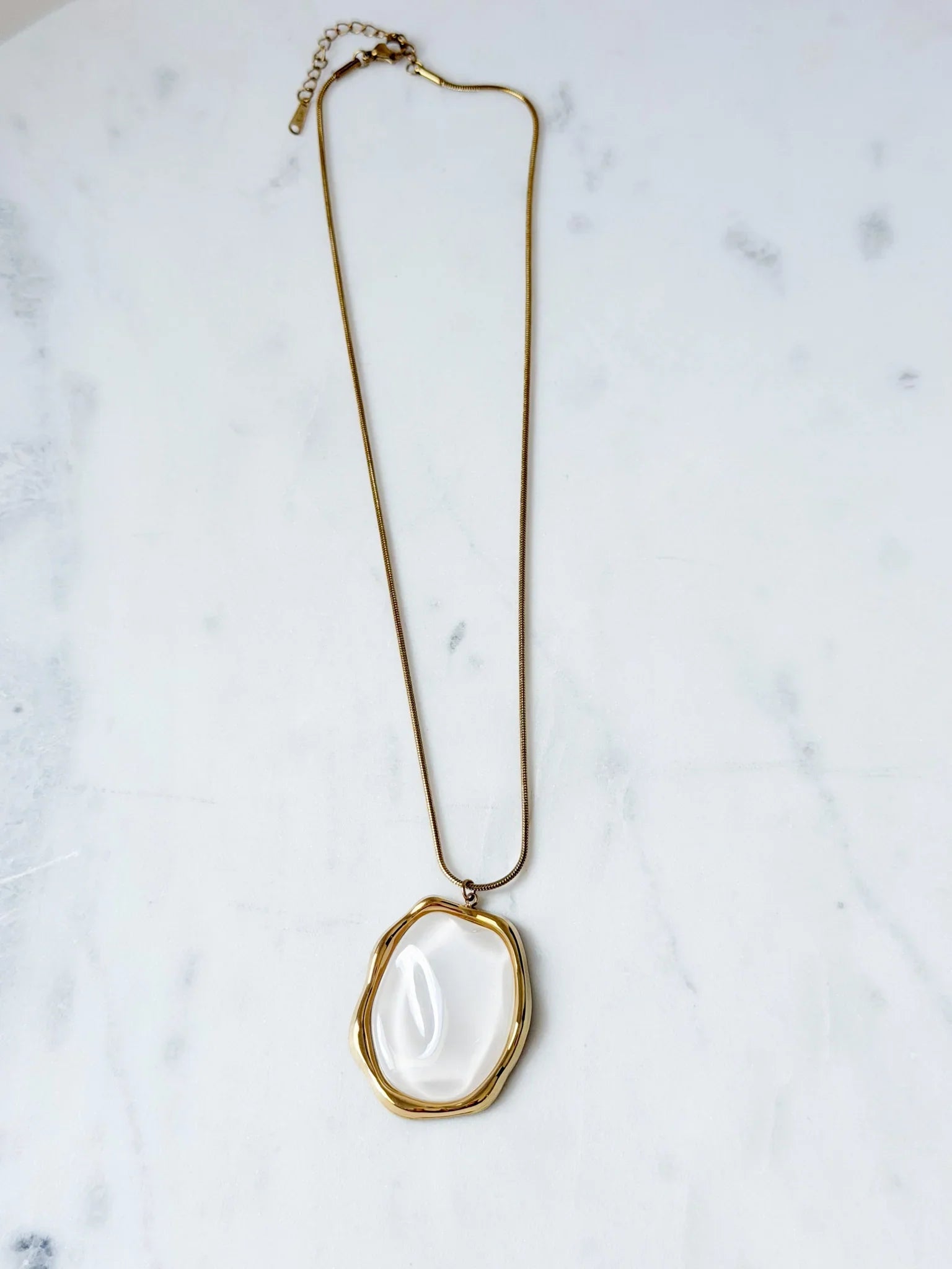 Cloudstone Drop Necklace