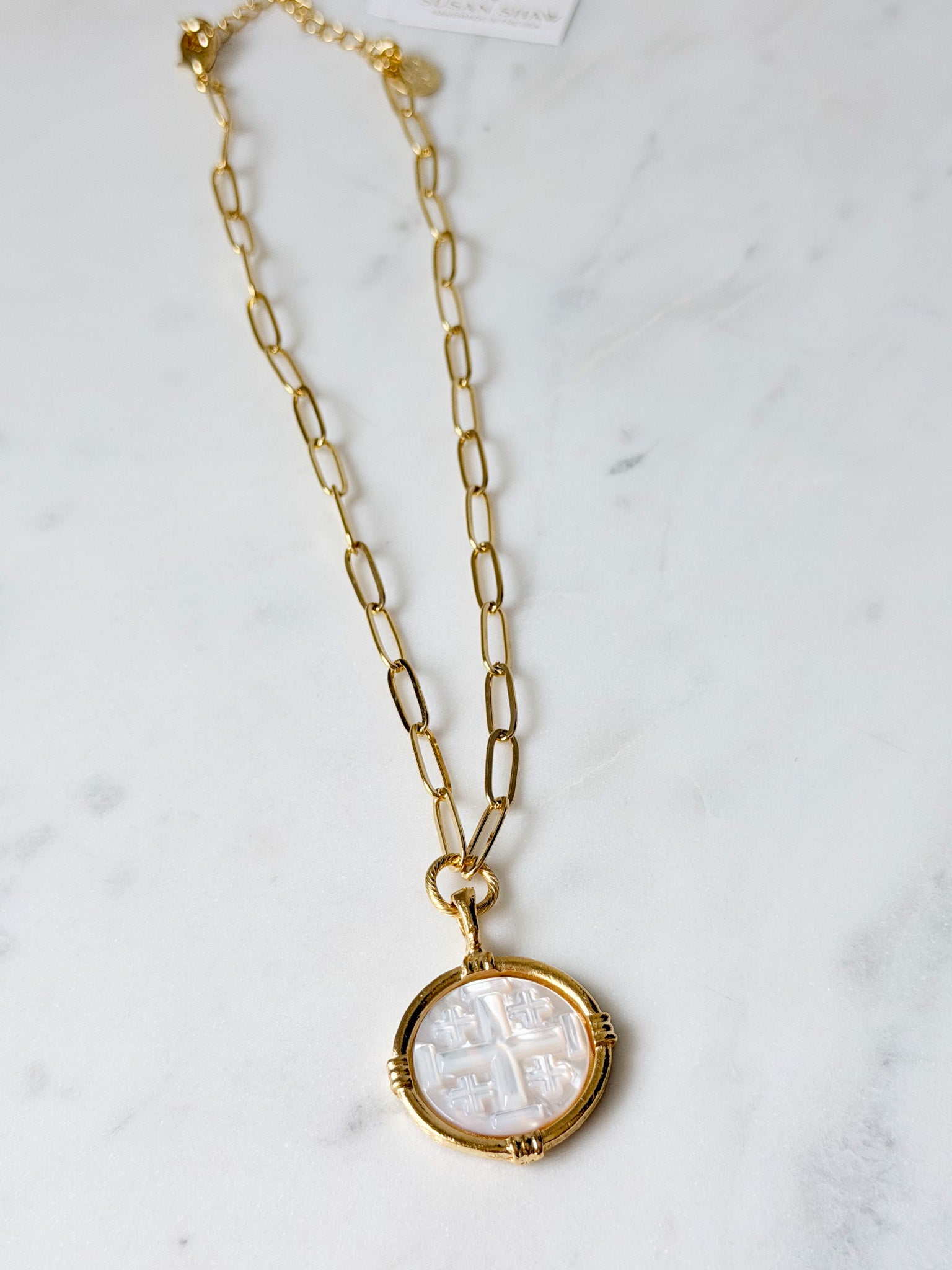 Ida Cross Paperclip Necklace | Susan Shaw