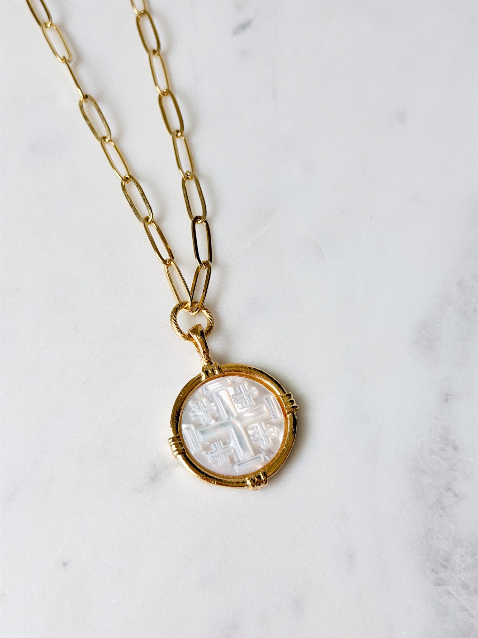 Ida Cross Paperclip Necklace | Susan Shaw