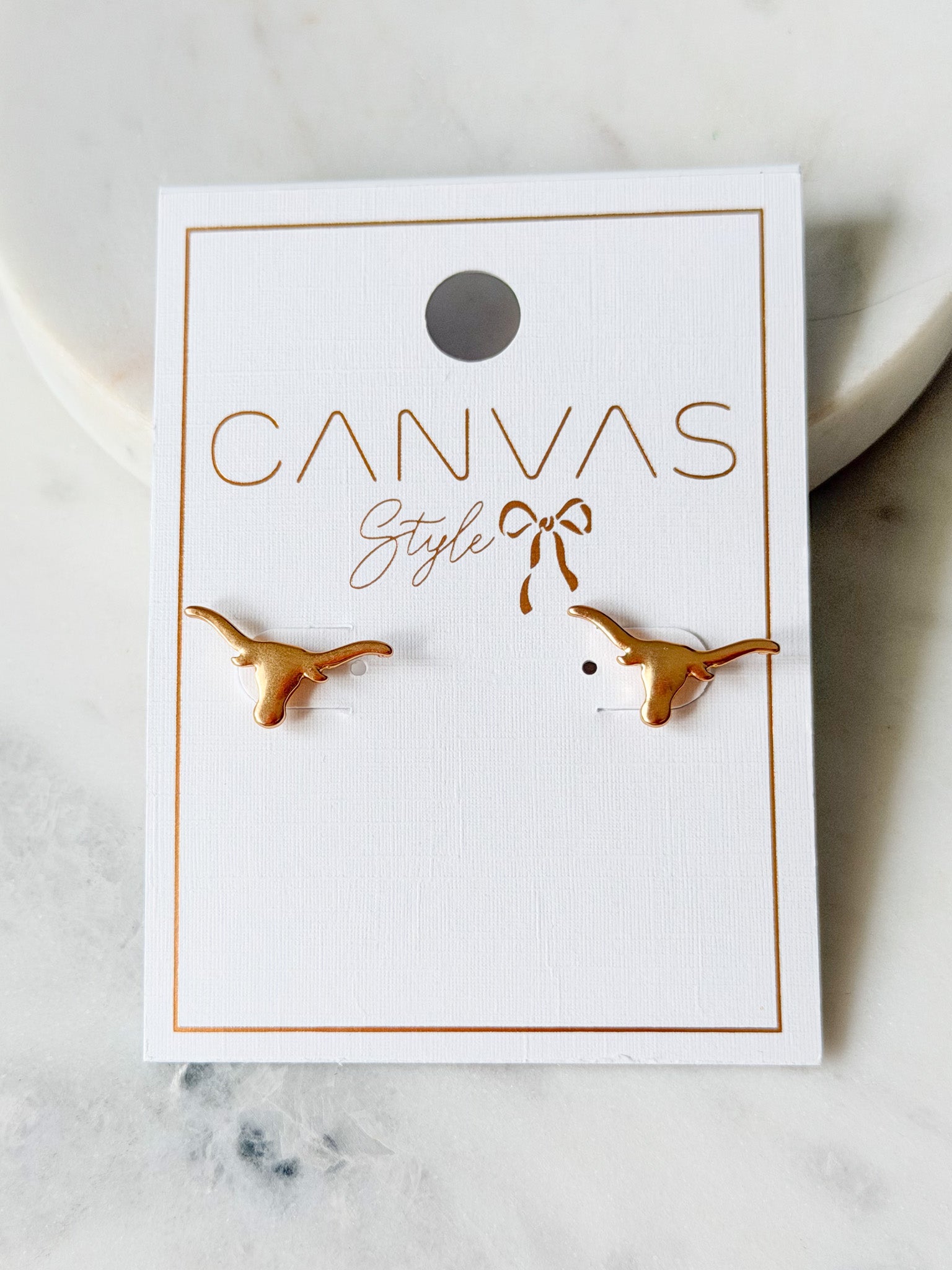 Texas Longhorns 24K Studs