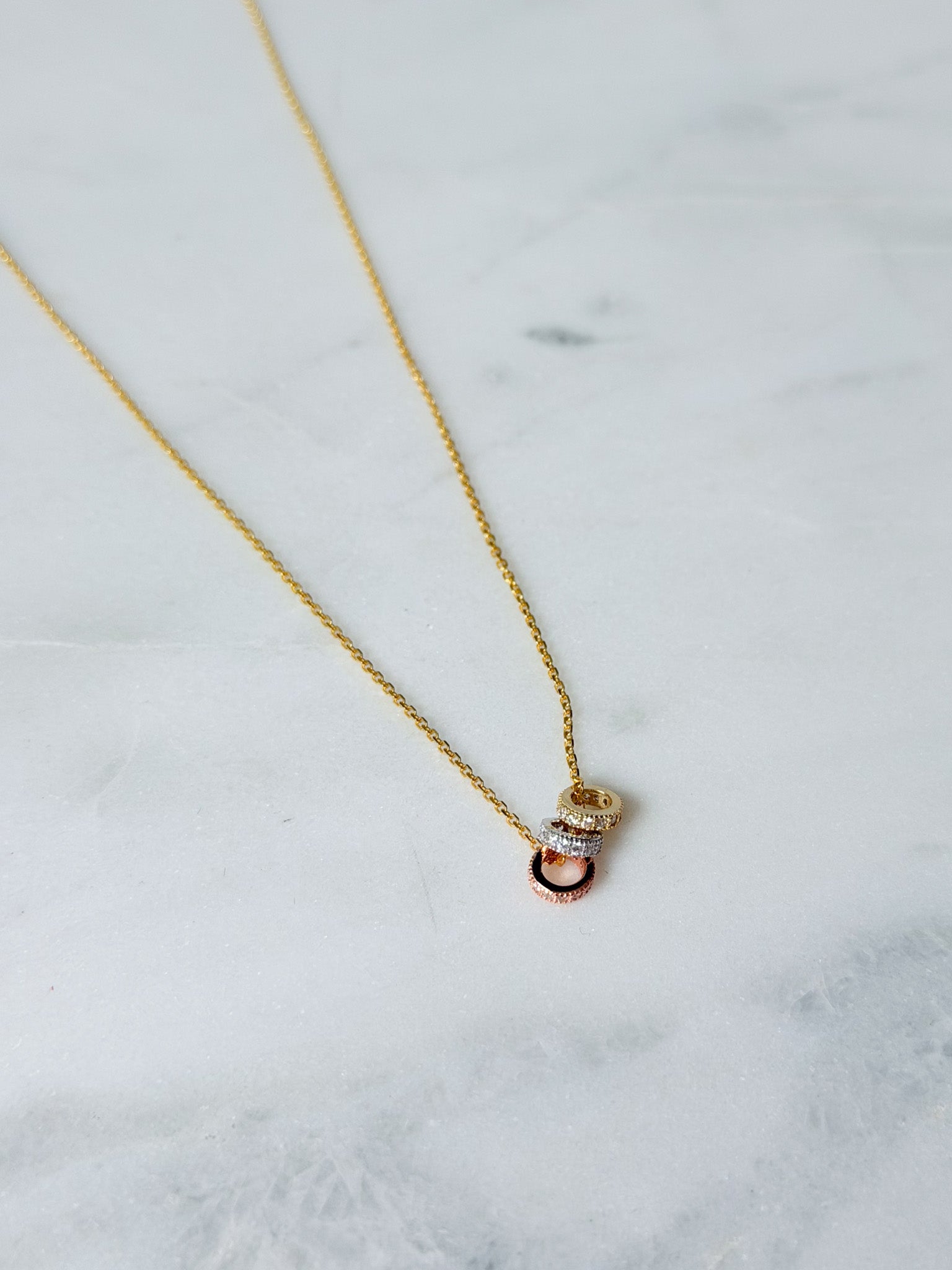 Trio Disc Necklace