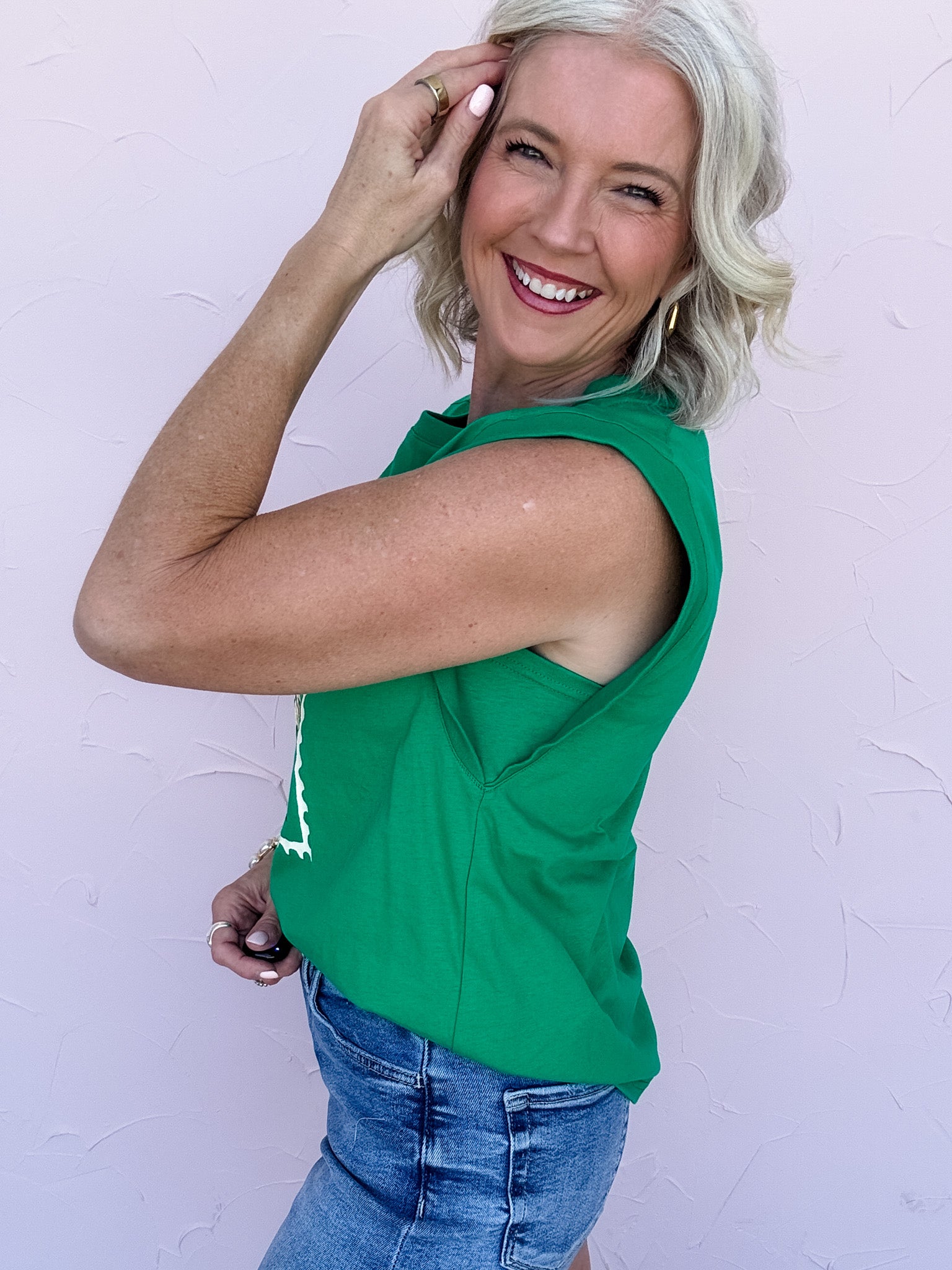 Stamped in Bloom Top