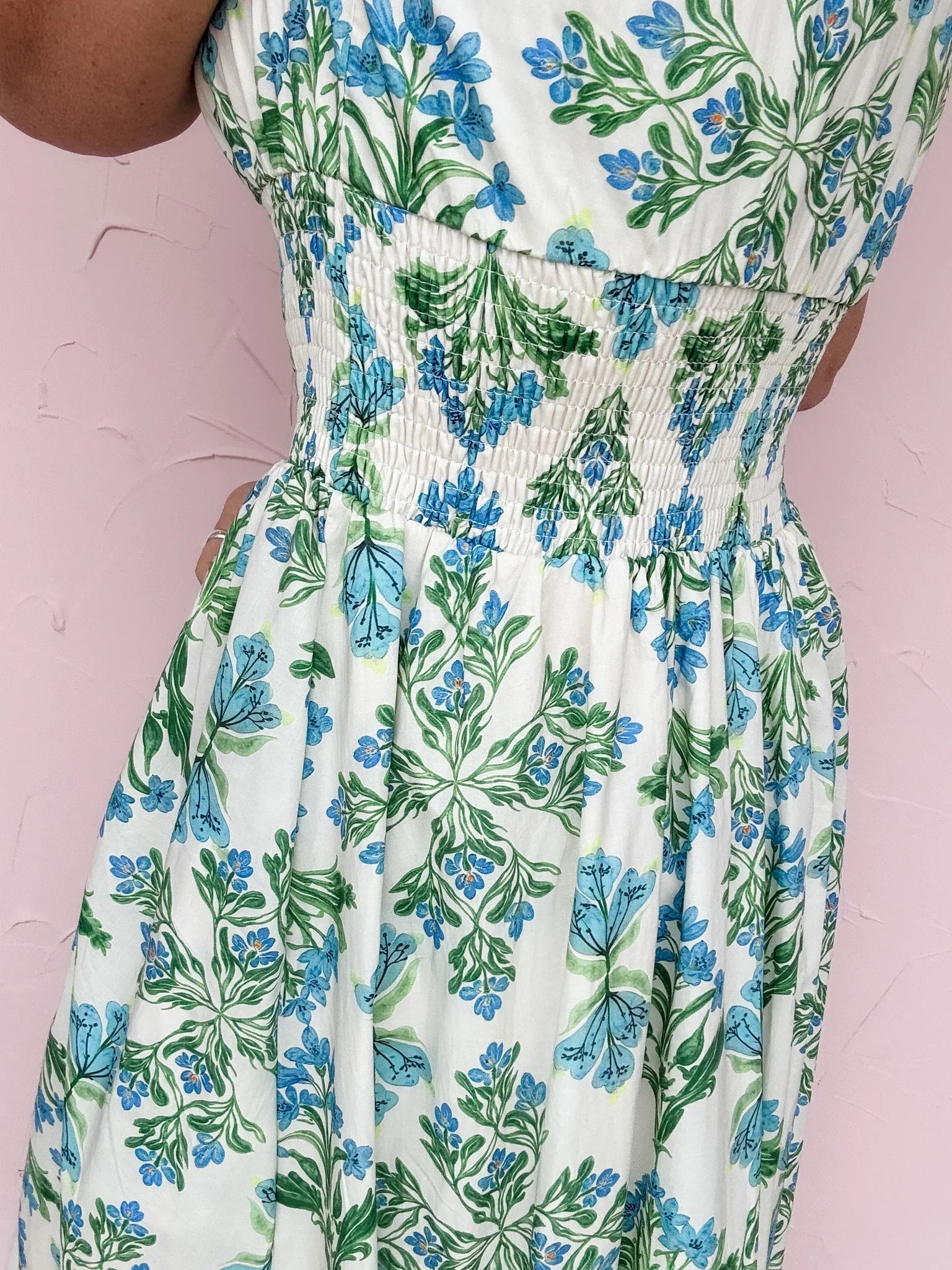 Blue Meadow Floral Dress - 30% OFF