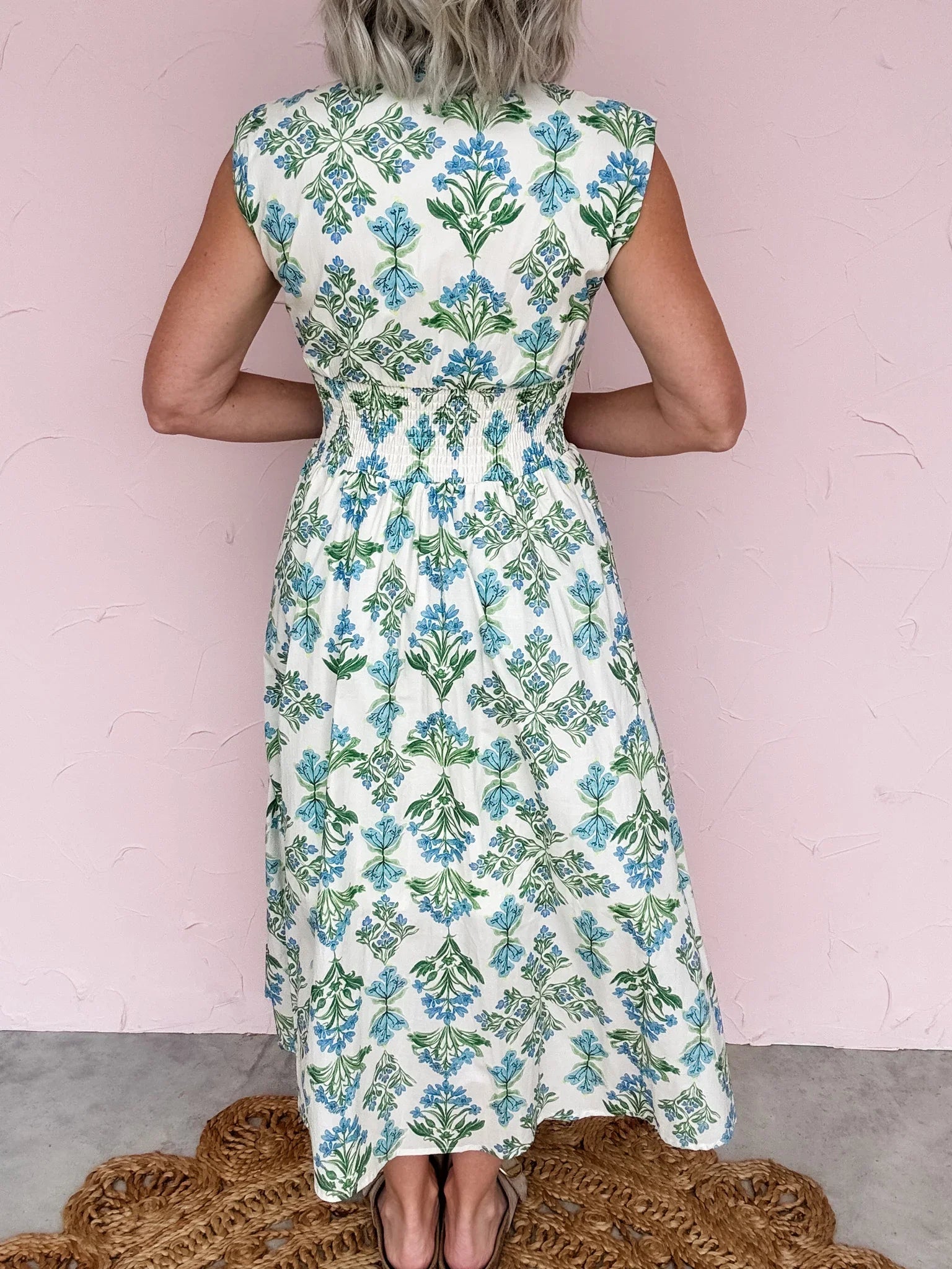 Blue Meadow Floral Dress - 30% OFF