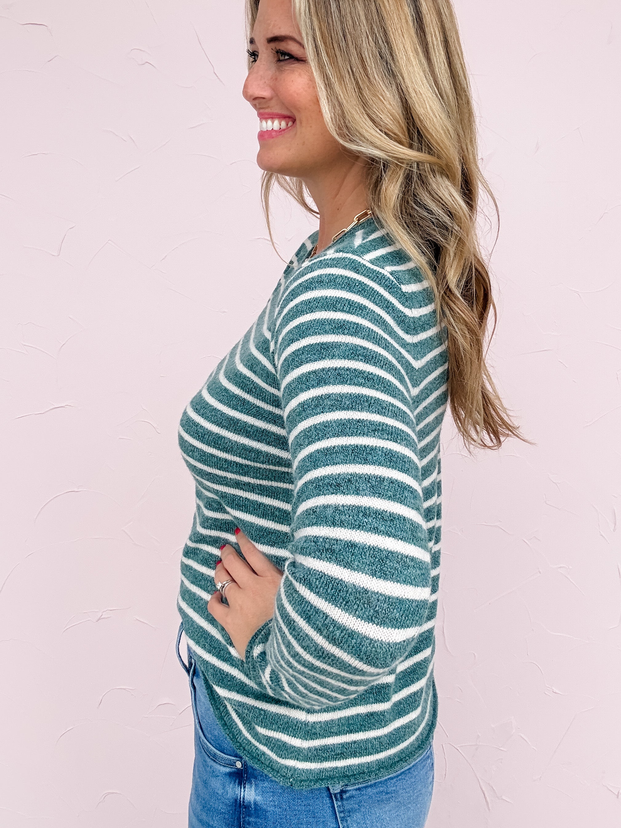 Larkspur Stripe Sweater