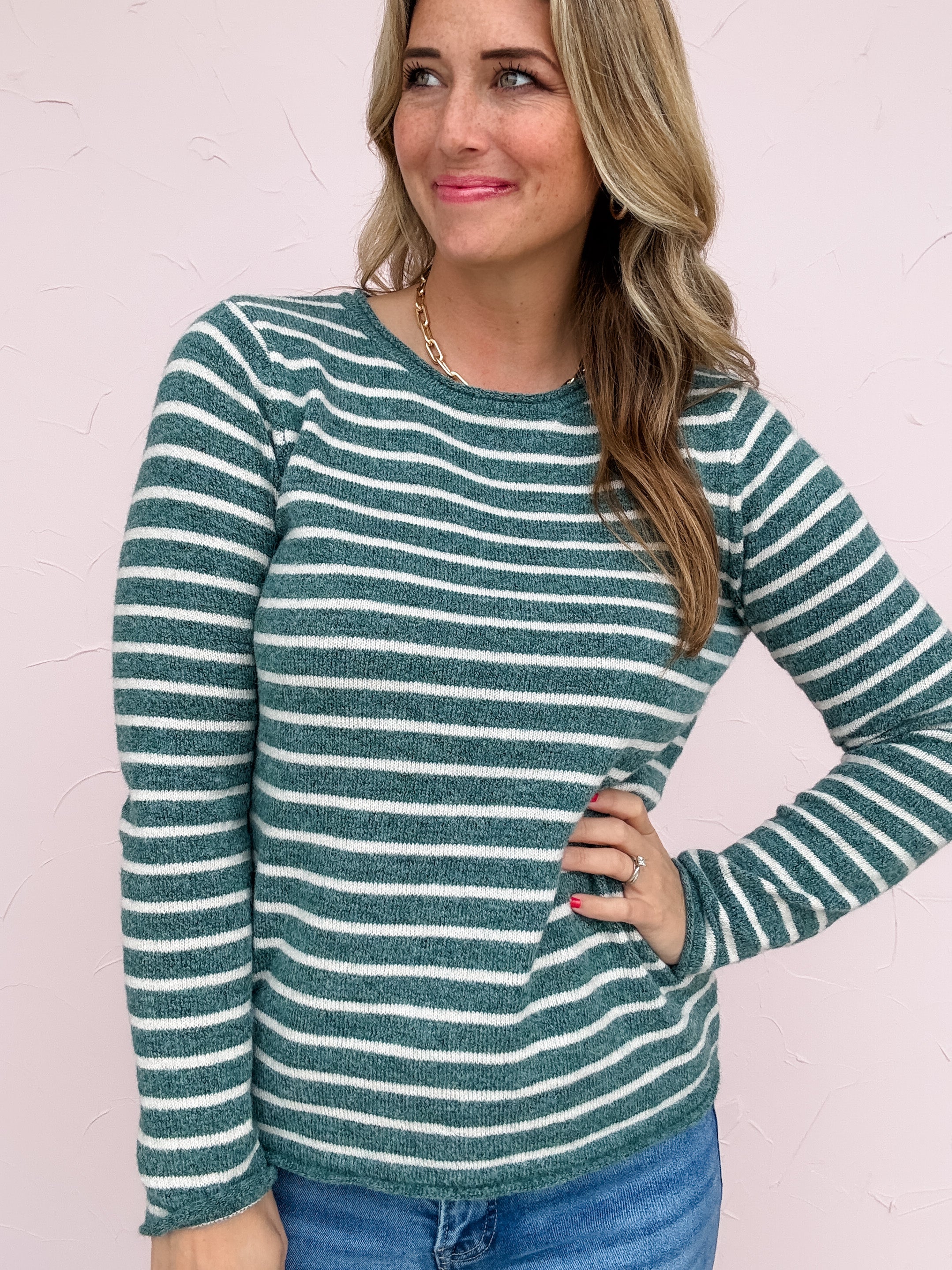 Larkspur Stripe Sweater