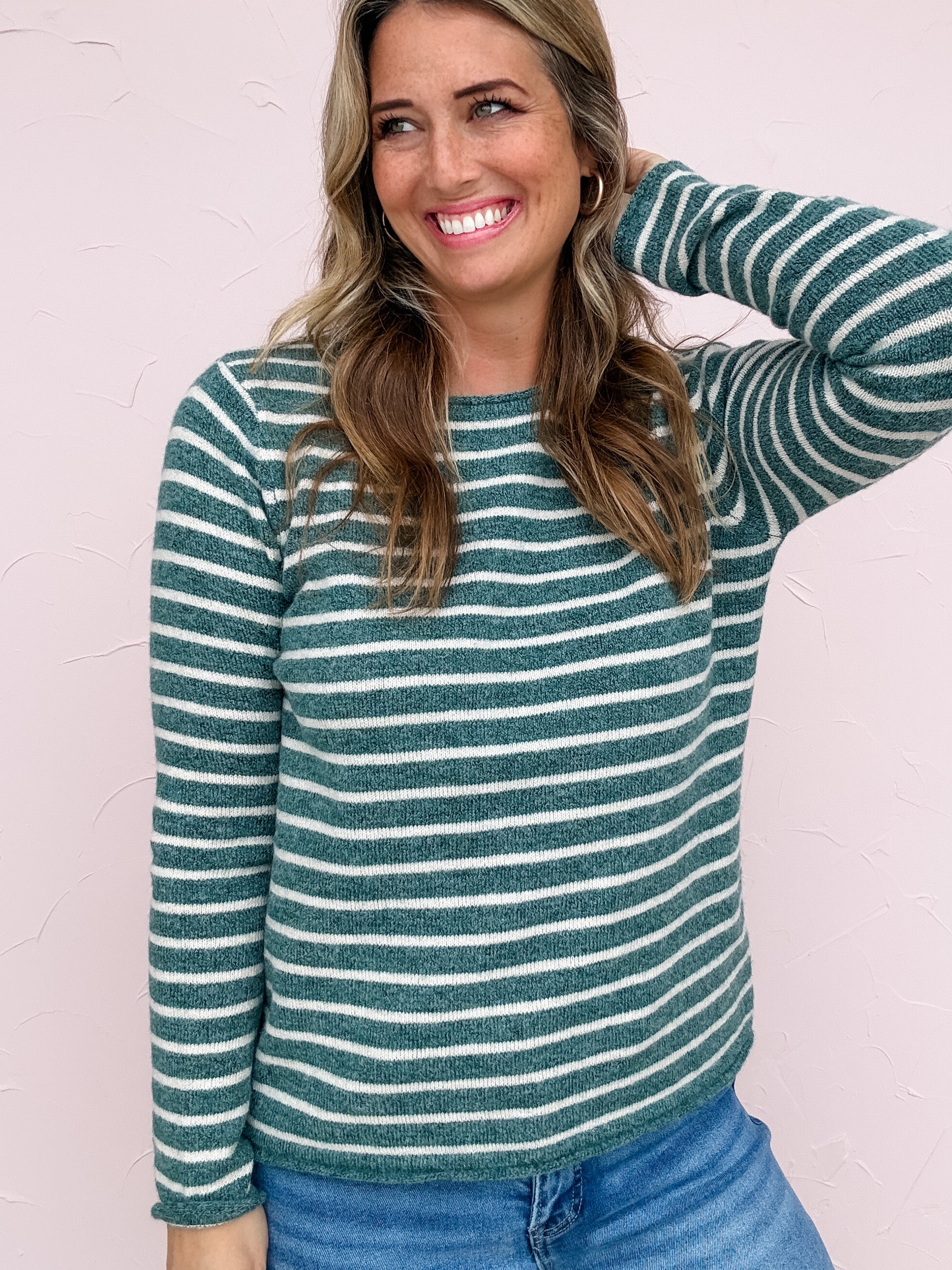Larkspur Stripe Sweater