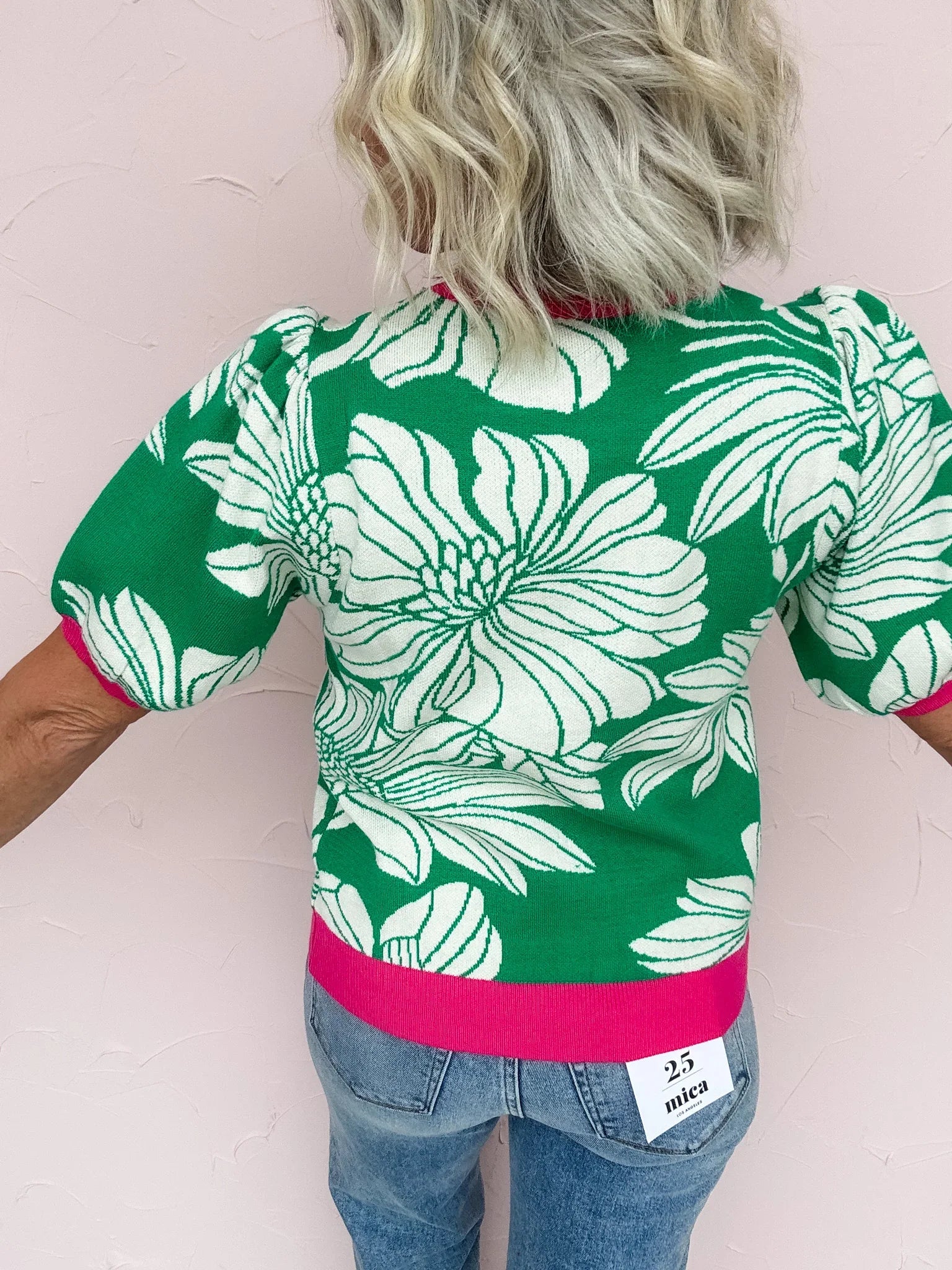 Ellery Lane Floral Knit Top