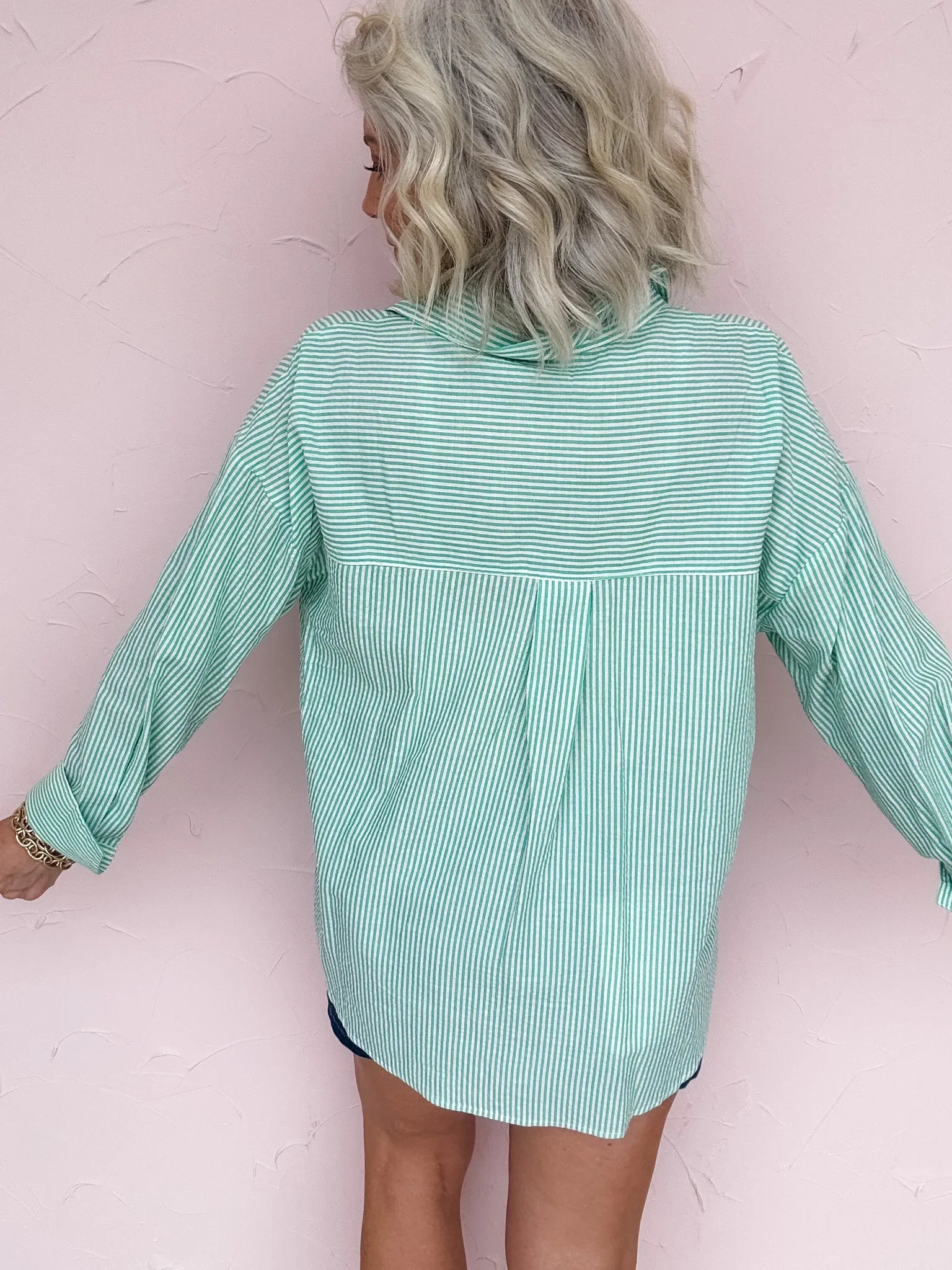 Simple Stripe Button Down