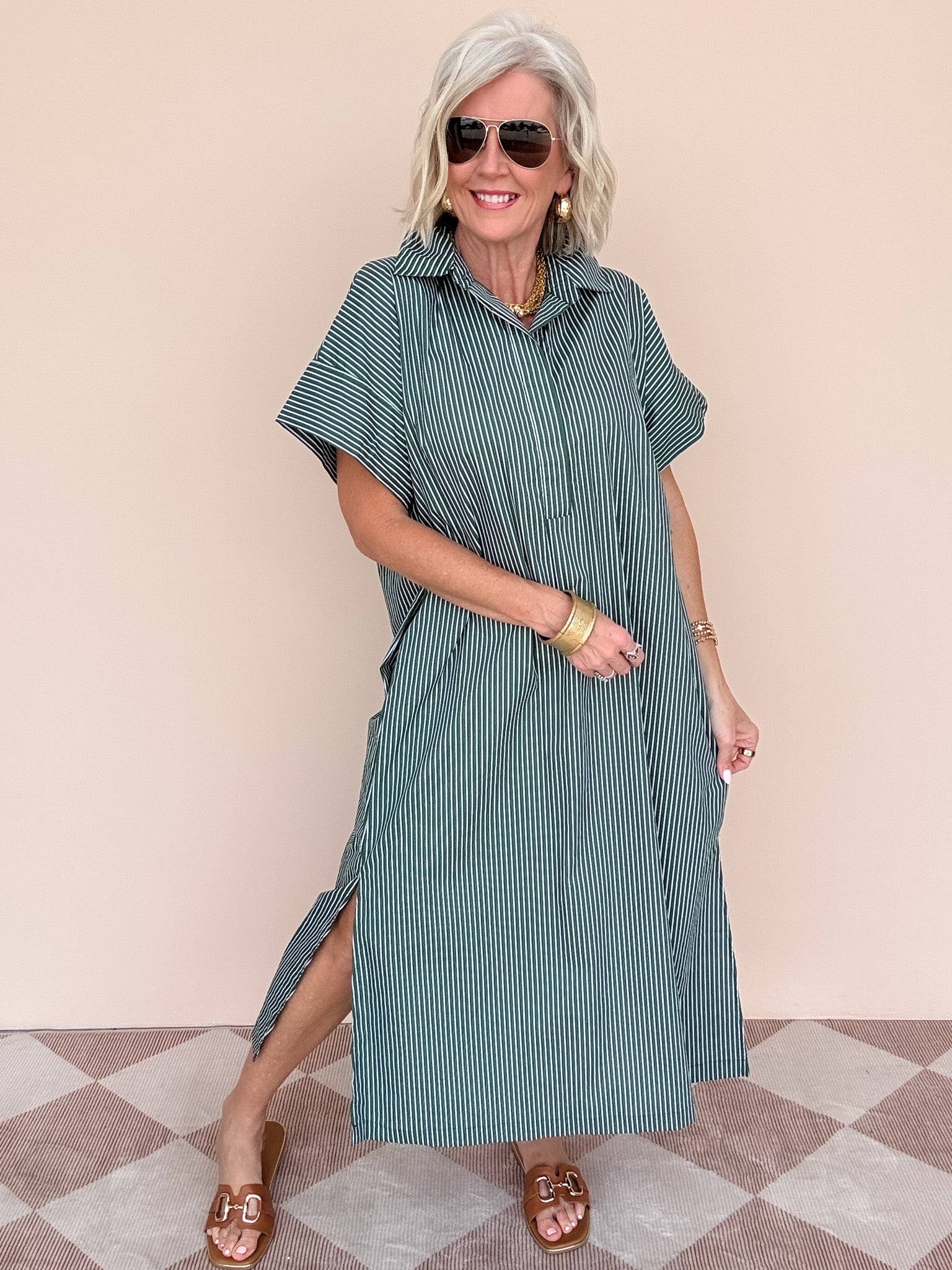 Winslow Dress | Hunter Green