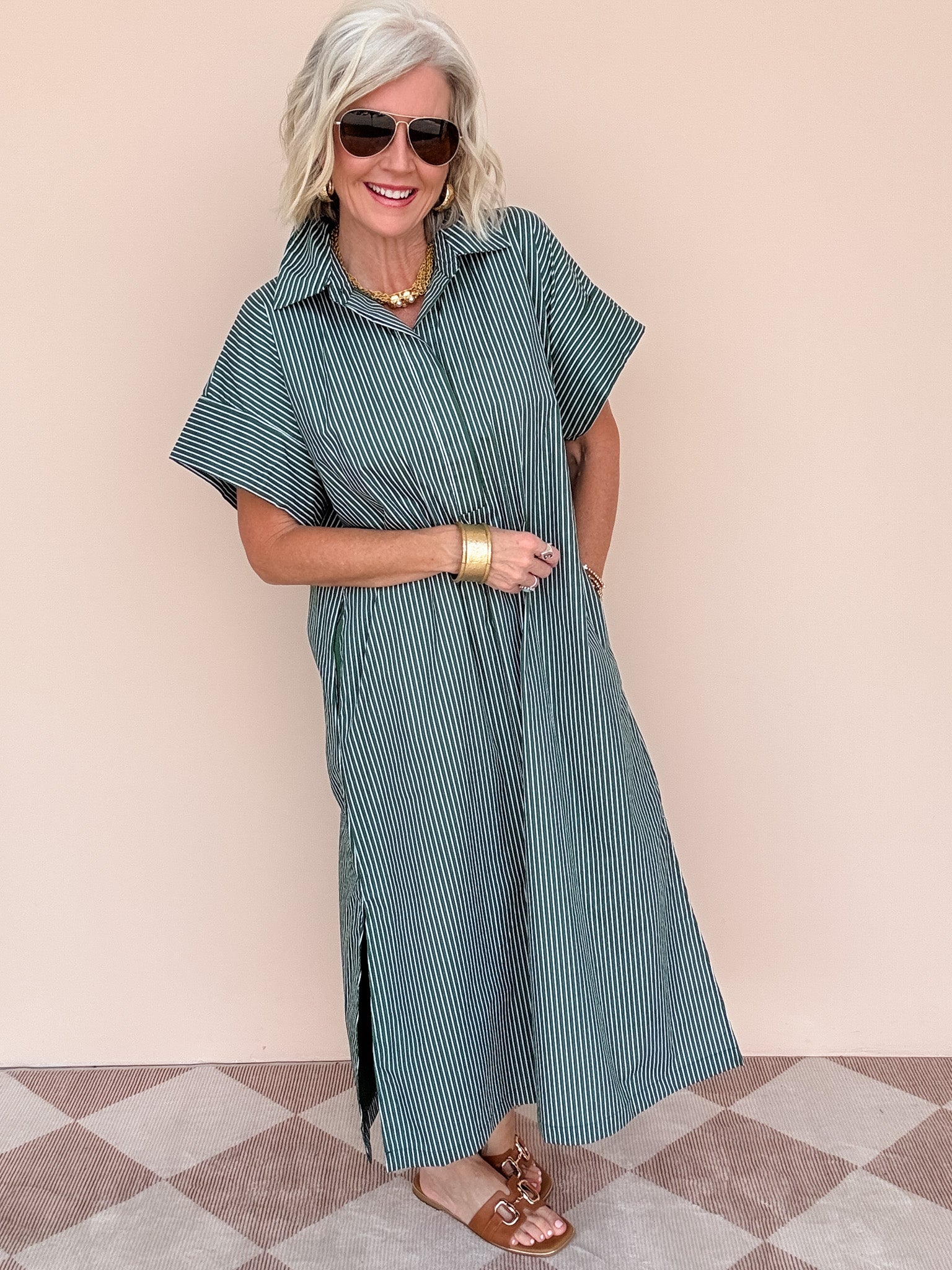 Winslow Dress | Hunter Green