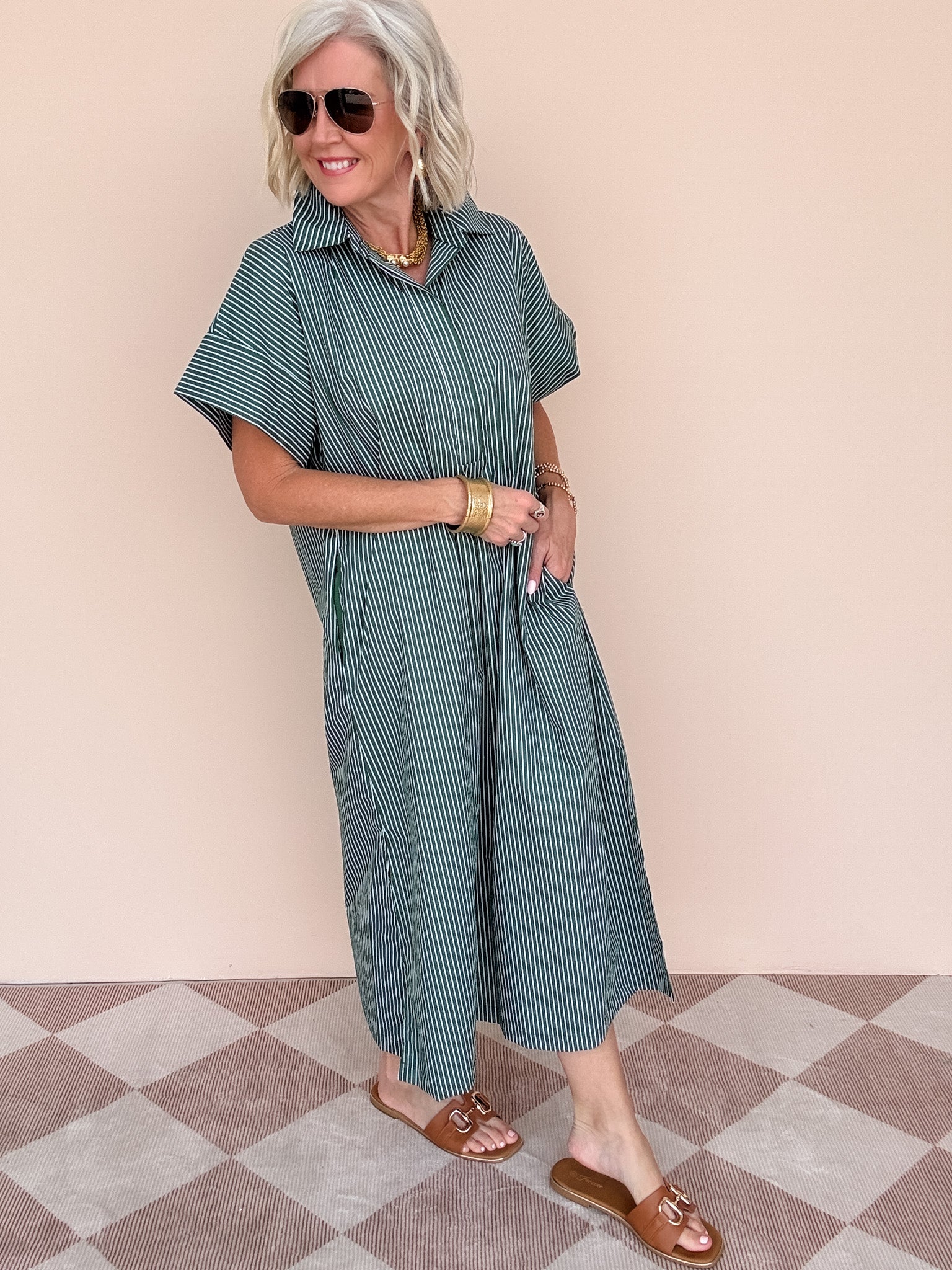Winslow Dress | Hunter Green