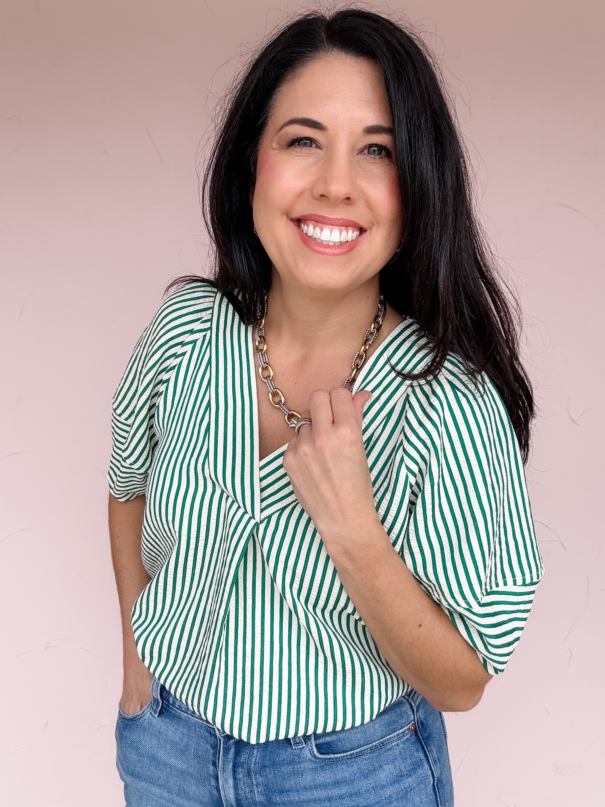 Balance Beam Striped Top