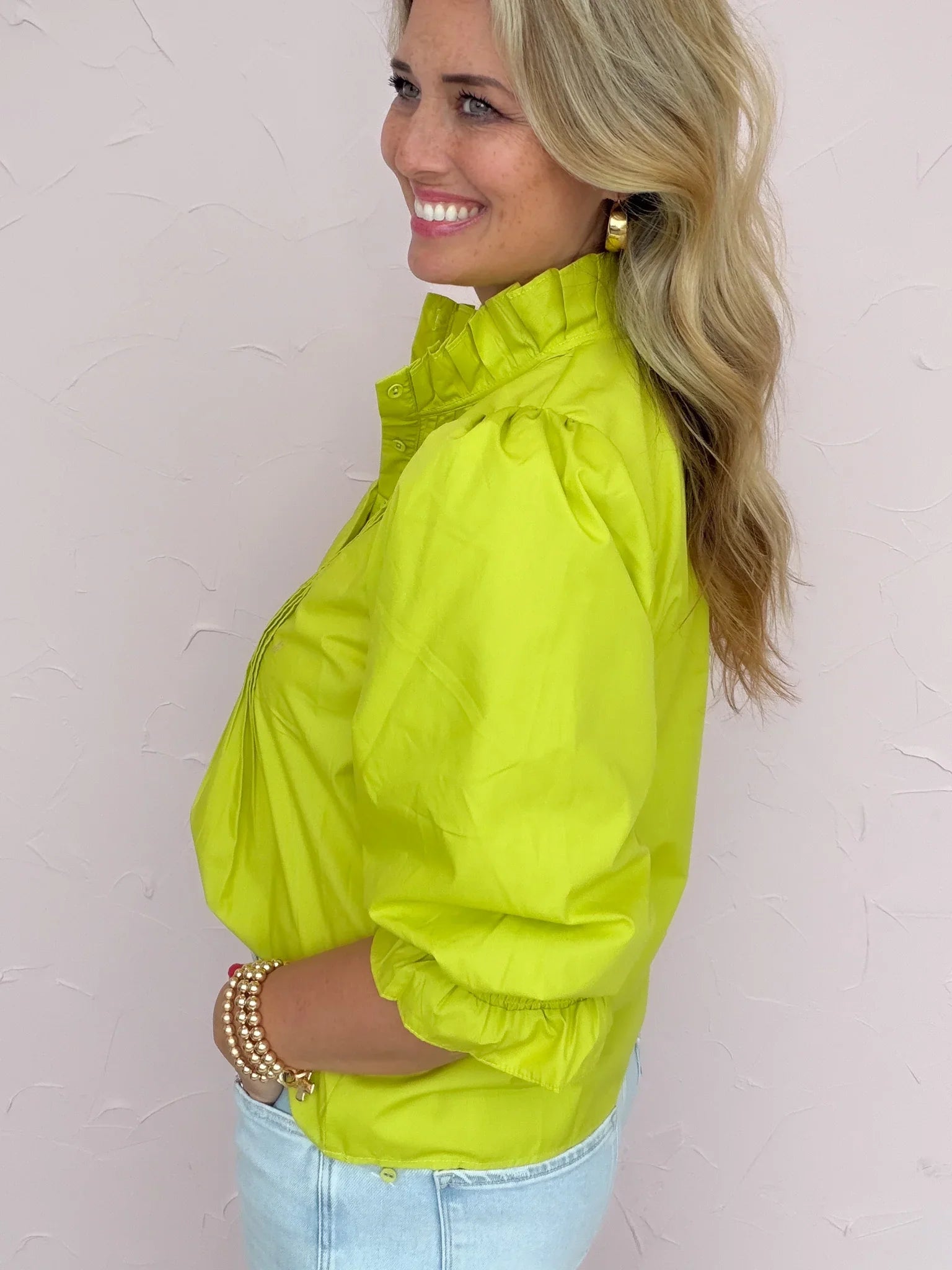 Linden Grove Pintuck Top