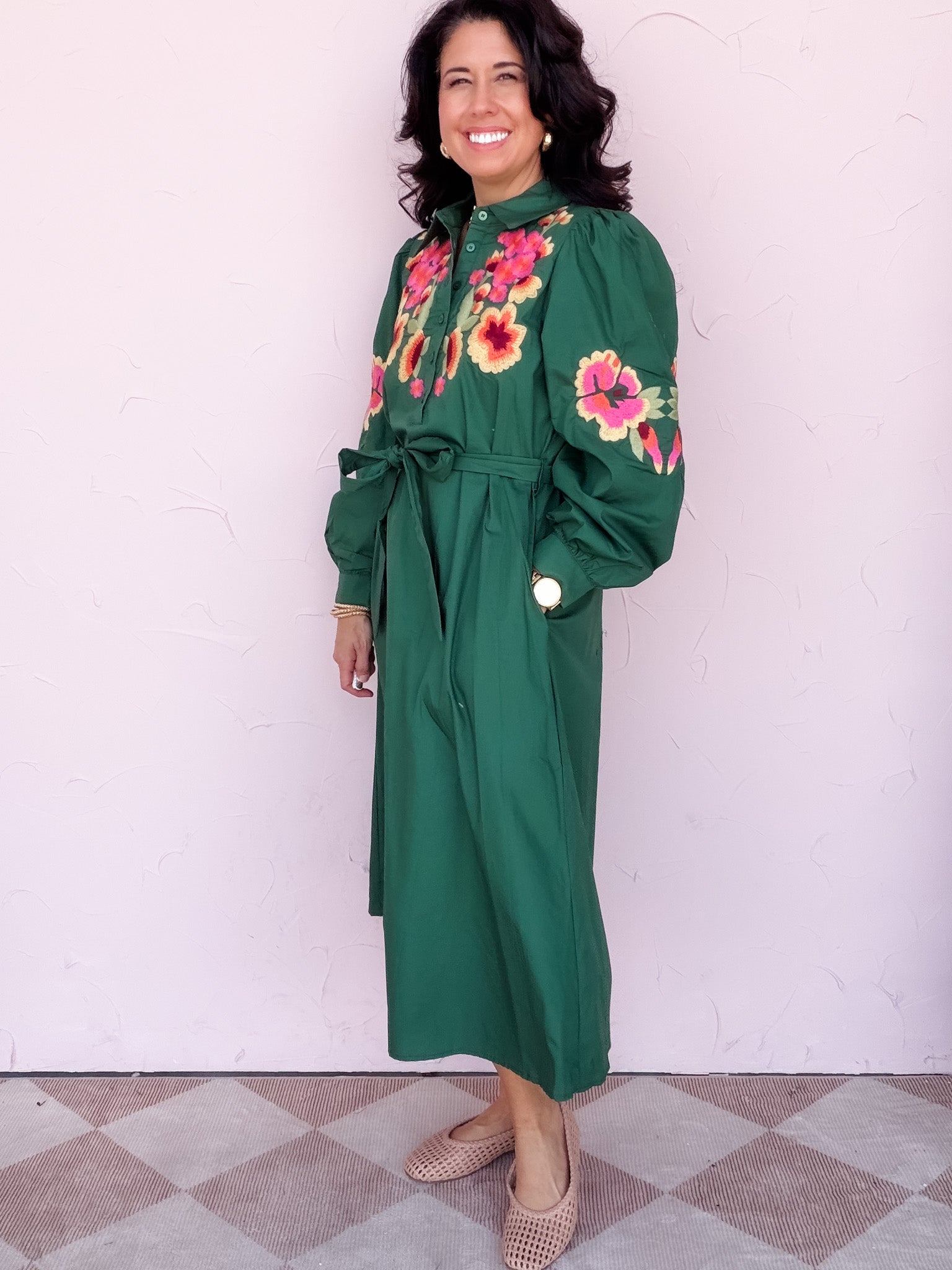 Stitched in Color Dress